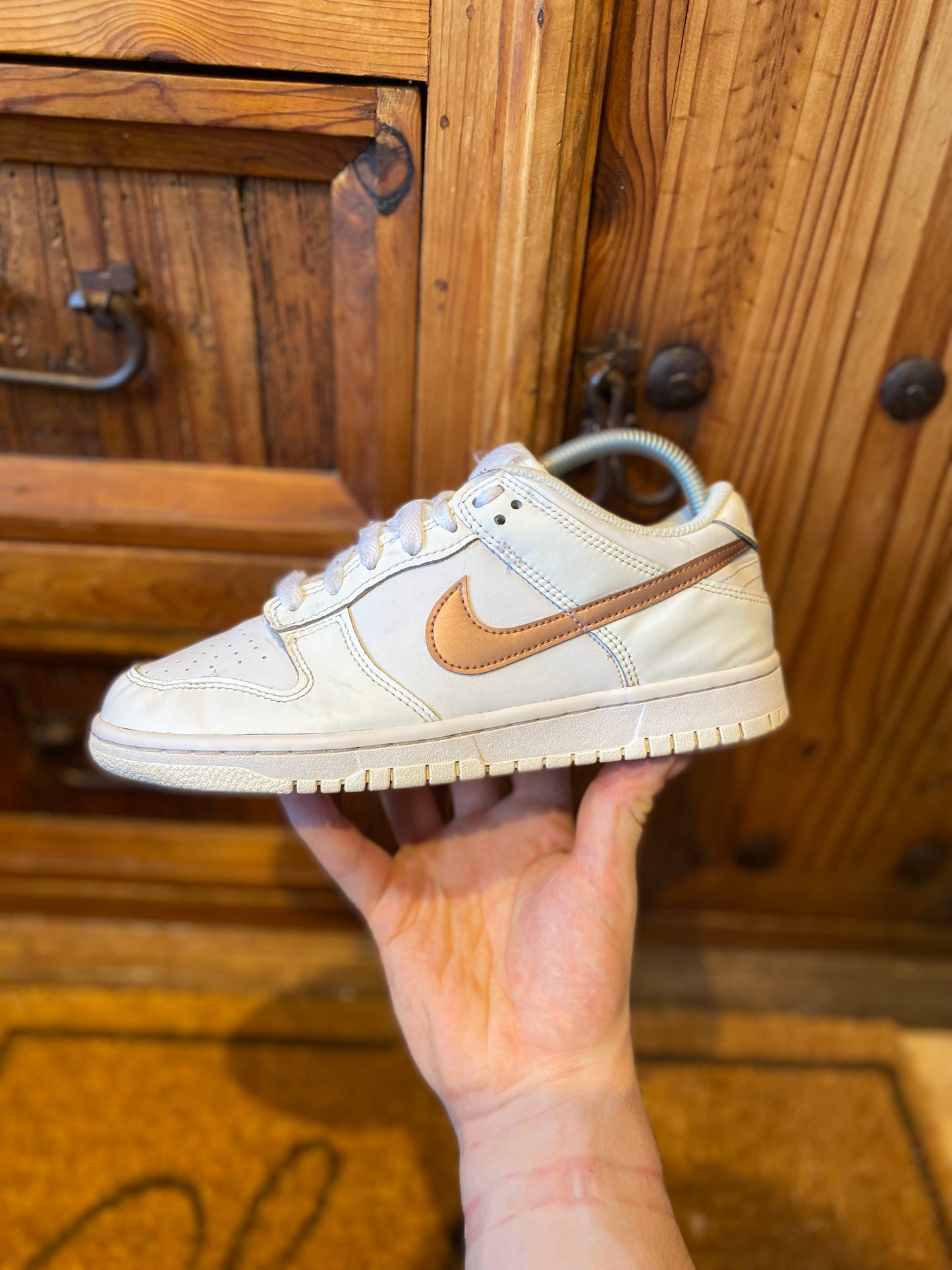 NIKE DUNK LOW ‘WHITE PINK’ - UK 5.5