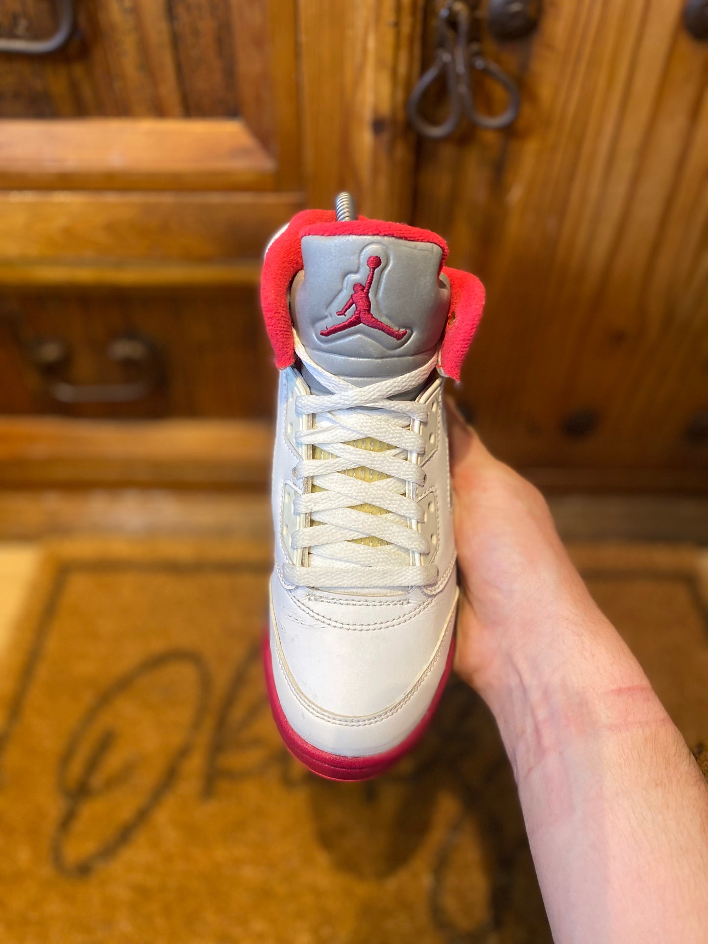 JORDAN 5 ‘WHITE SCARLET FIRE’ - UK 3.5