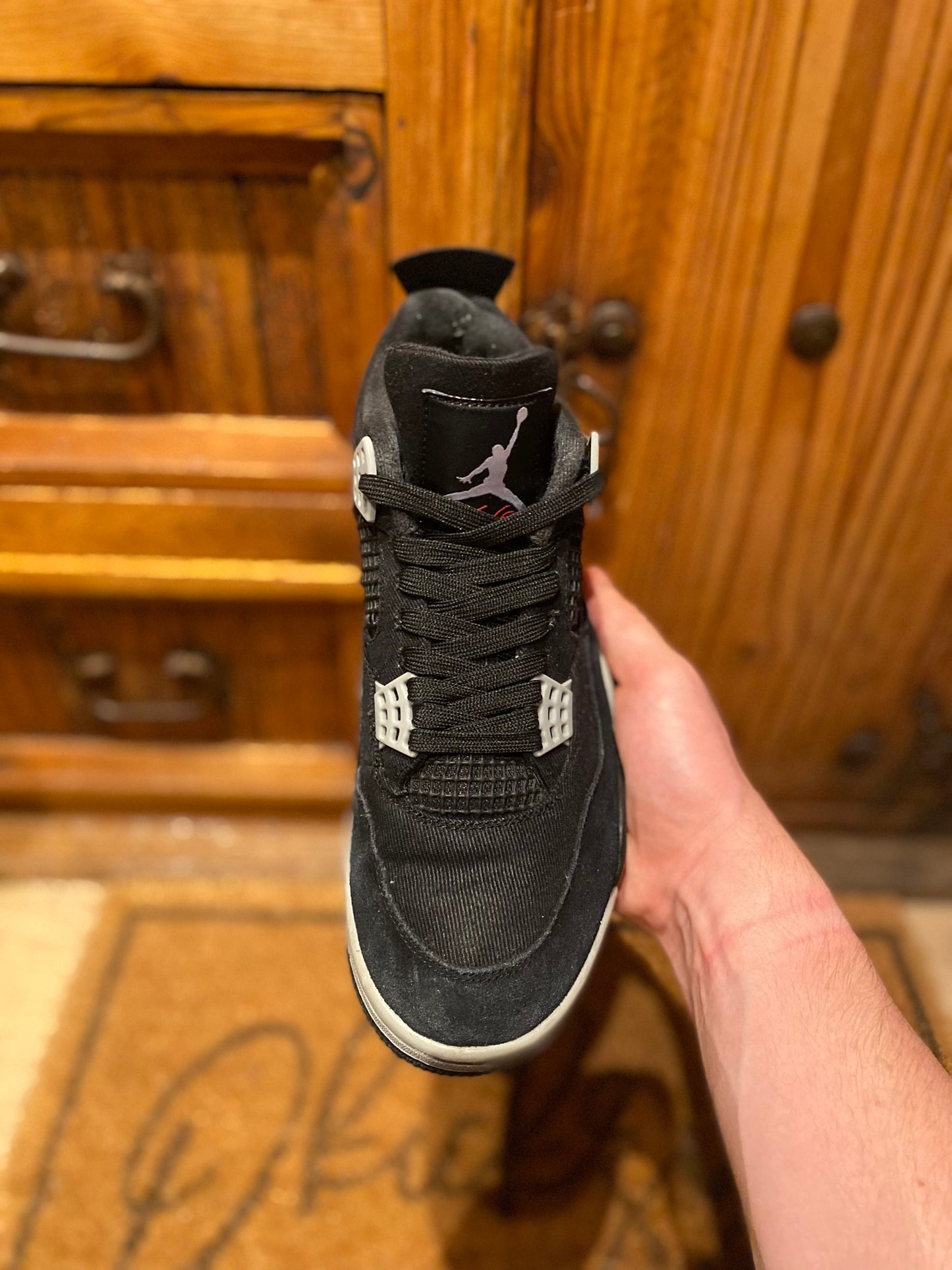 JORDAN 4 ‘BLACK CANVAS’ - UK 8