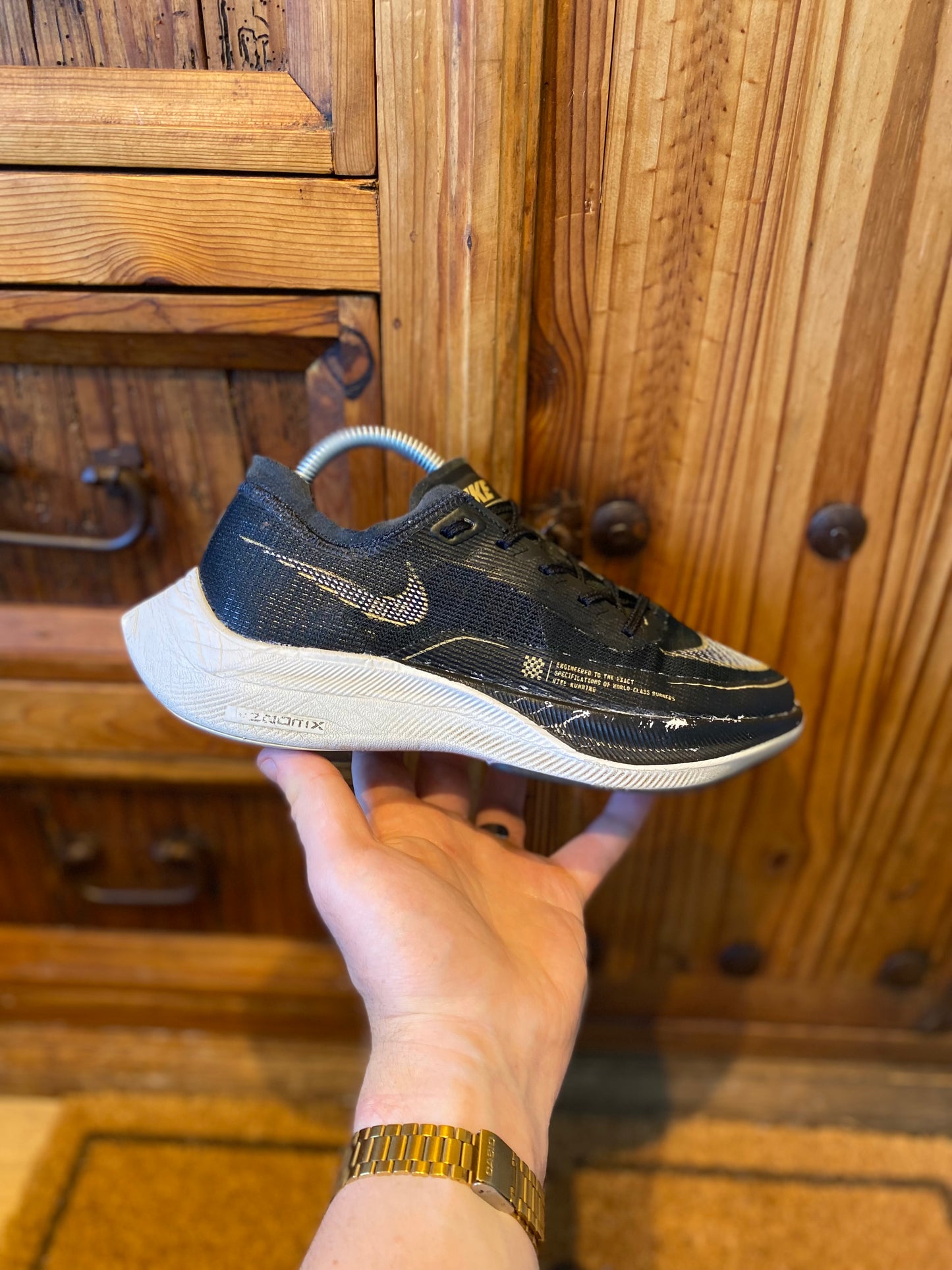 NIKE ZOOMX VAPORFLY NEXT% 2 ‘BLACK METALLIC GOLD COIN’ - UK 6.5