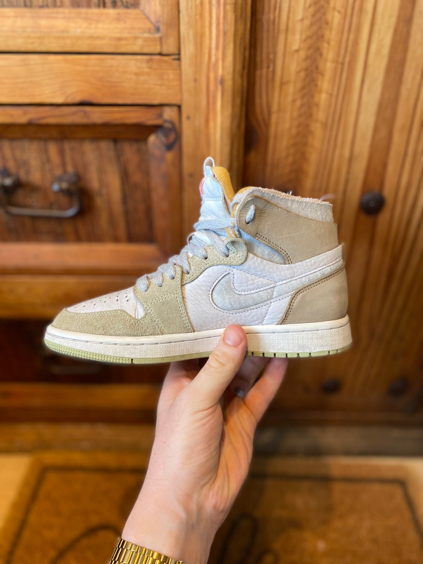 JORDAN 1 HIGH AIR ZOOM CMFT ‘OLIVE AURA’ - UK 3.5