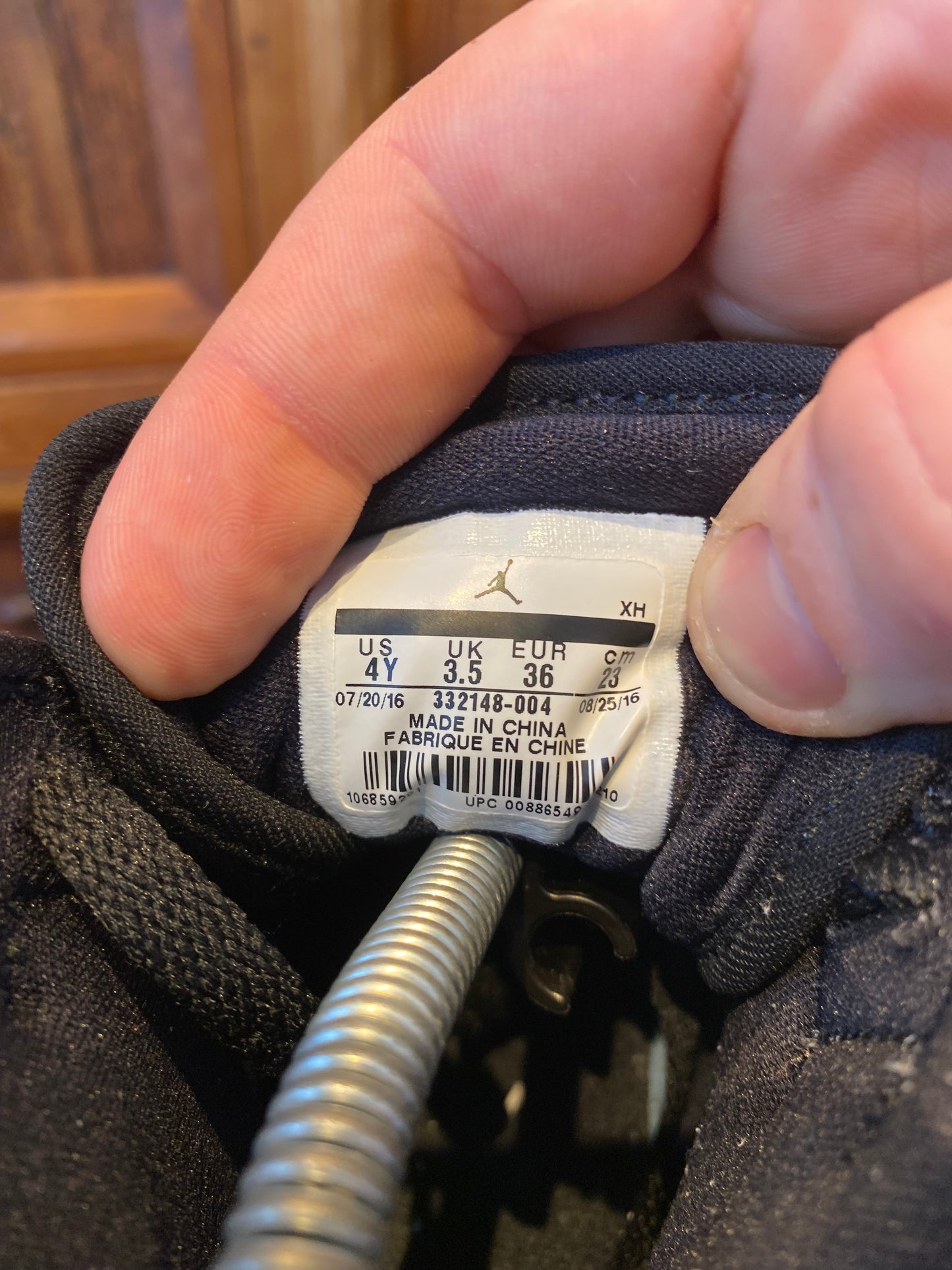 JORDAN 1 HIGH ‘ANTHRACITE’ - UK 3.5