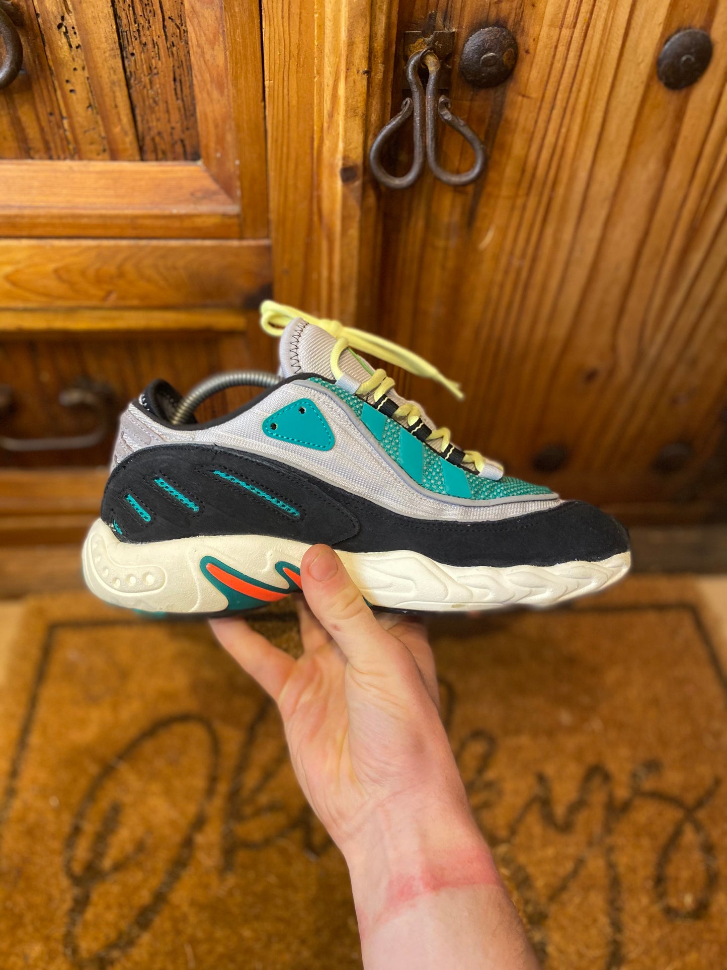 ADIDAS FYW 98 ‘GREY TWO SIGNAL CORAL’ - UK 7