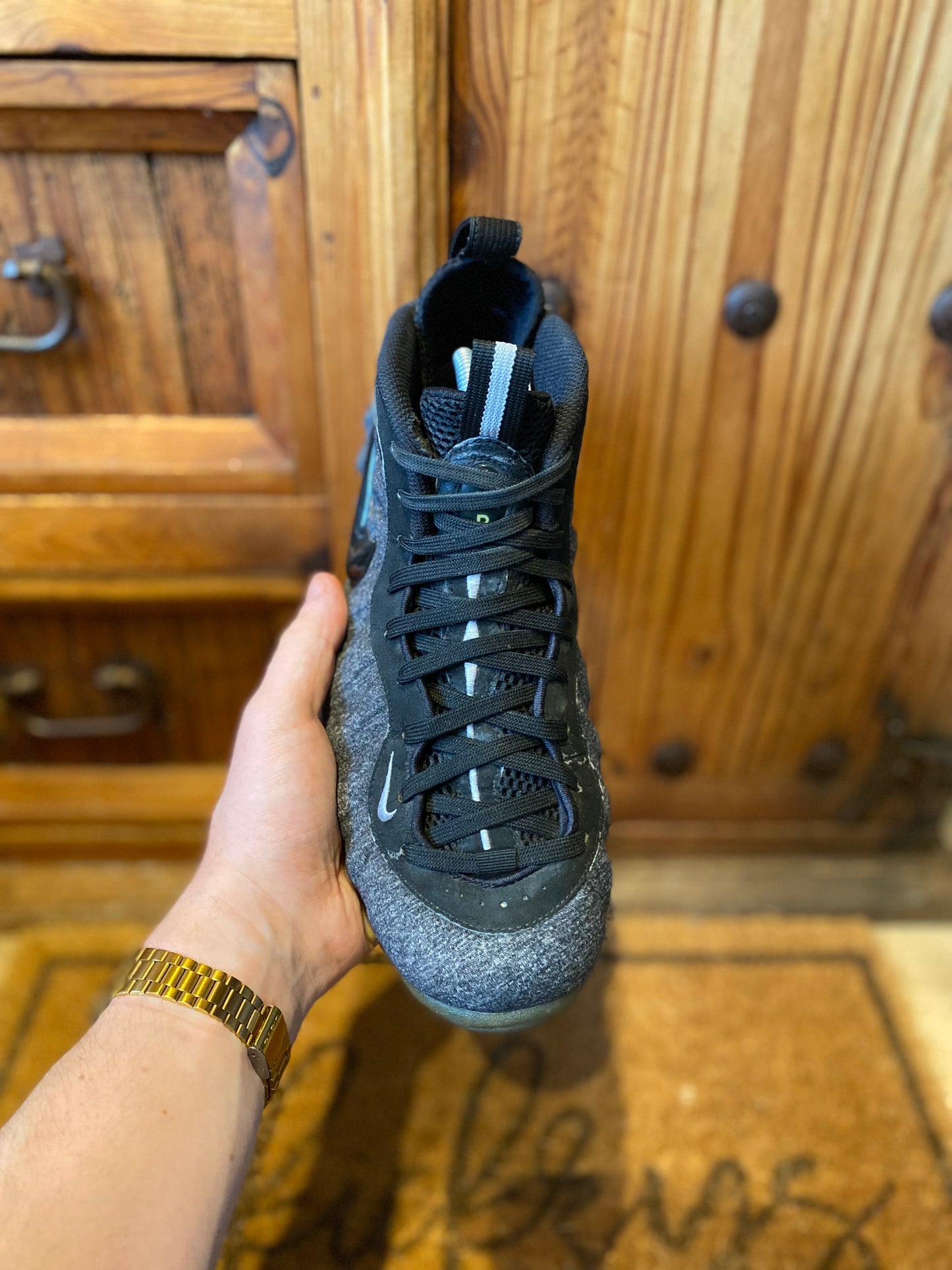 NIKE AIR FOAMPOSITE PRO ‘WOOL FLEECE’ - UK 8