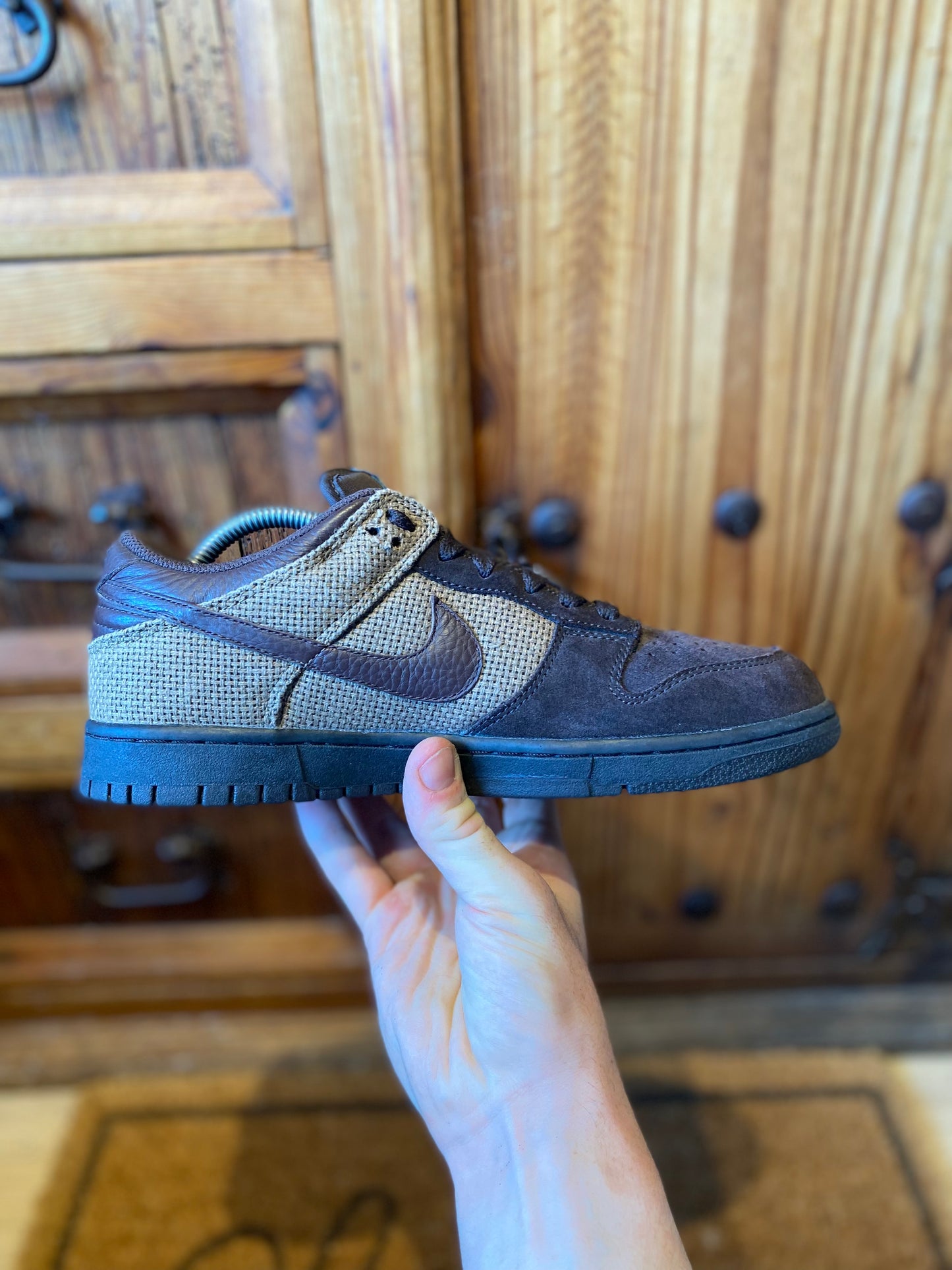 NIKE DUNK LOW CL ‘TAR / BOULDER BROWN VIVID’ *SAMPLE PAIR* - UK 8