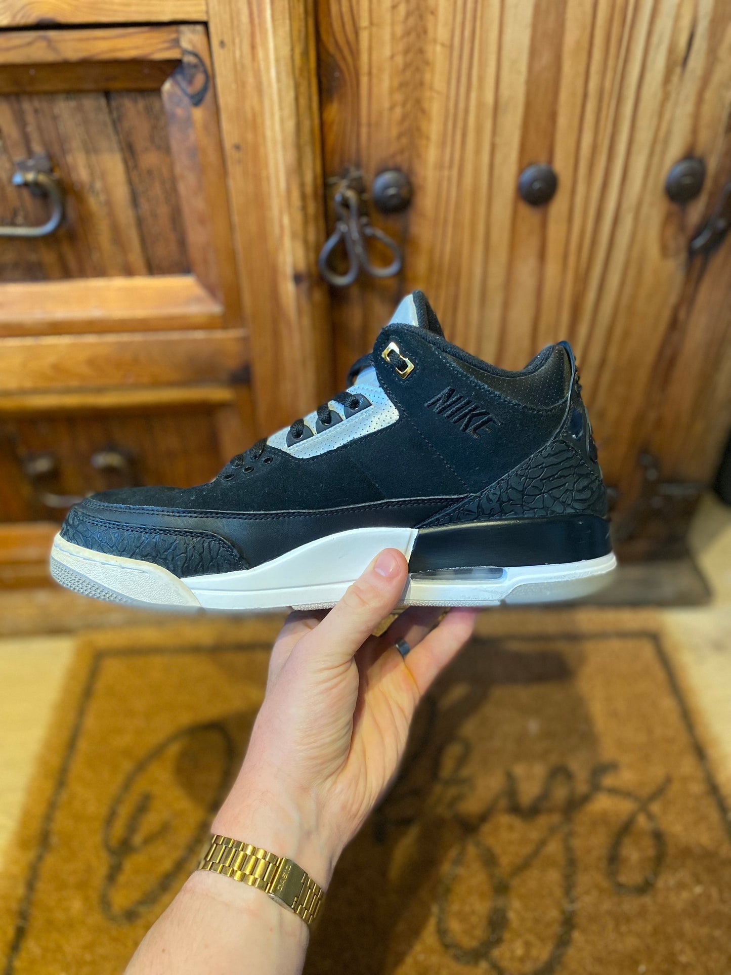 JORDAN 3 ‘TINKER HATFIELD BLACK CEMENT GOLD’ - UK 11