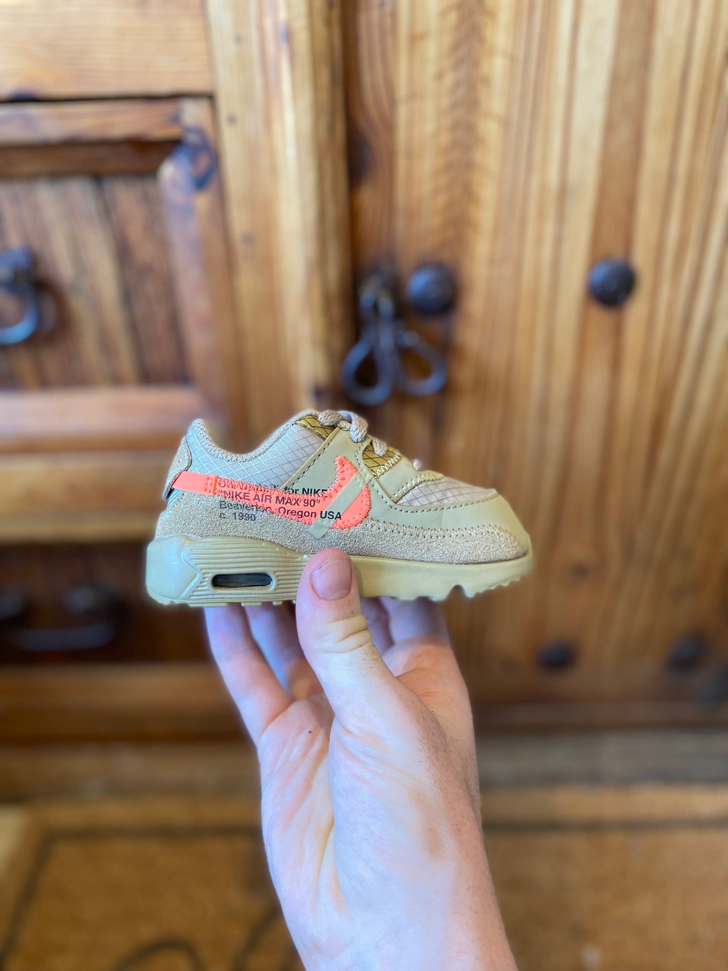 NIKE AIR MAX 90 ‘OFF-WHITE DESERT ORE’ - UK 5.5 TD