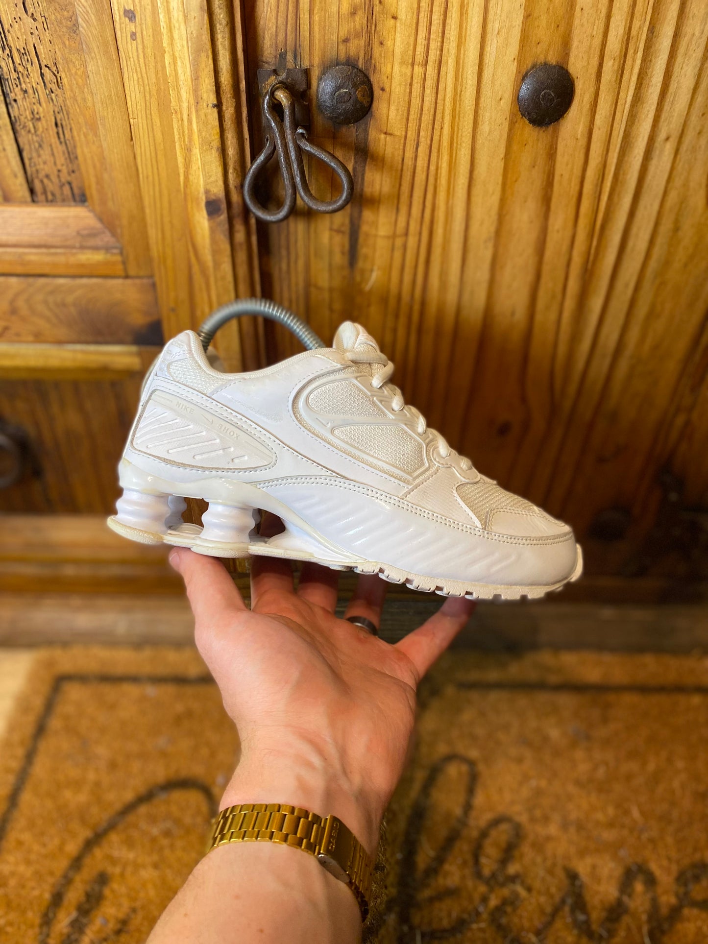 NIKE SHOX ENIGMA ‘TRIPLE WHITE’ - UK 4