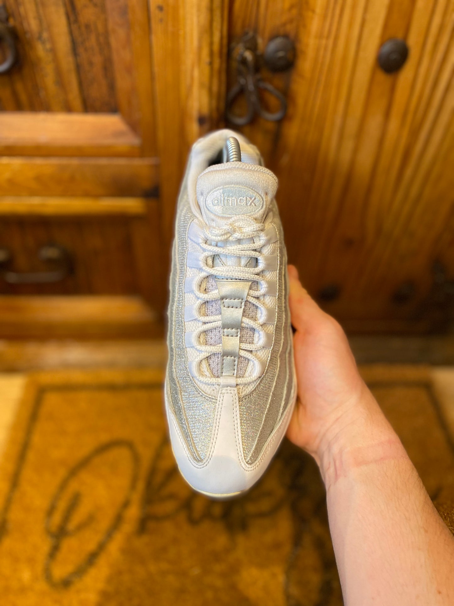 NIKE AIR MAX 95 ‘WHITE METALLIC SILVER’ - UK 6