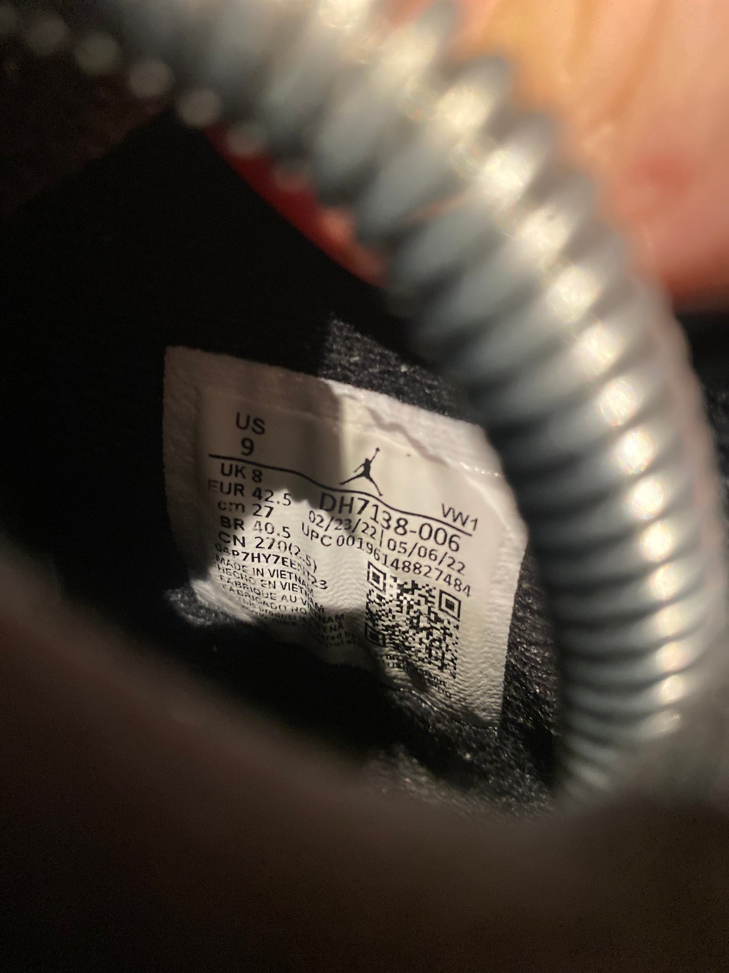 JORDAN 4 ‘BLACK CANVAS’ - UK 8