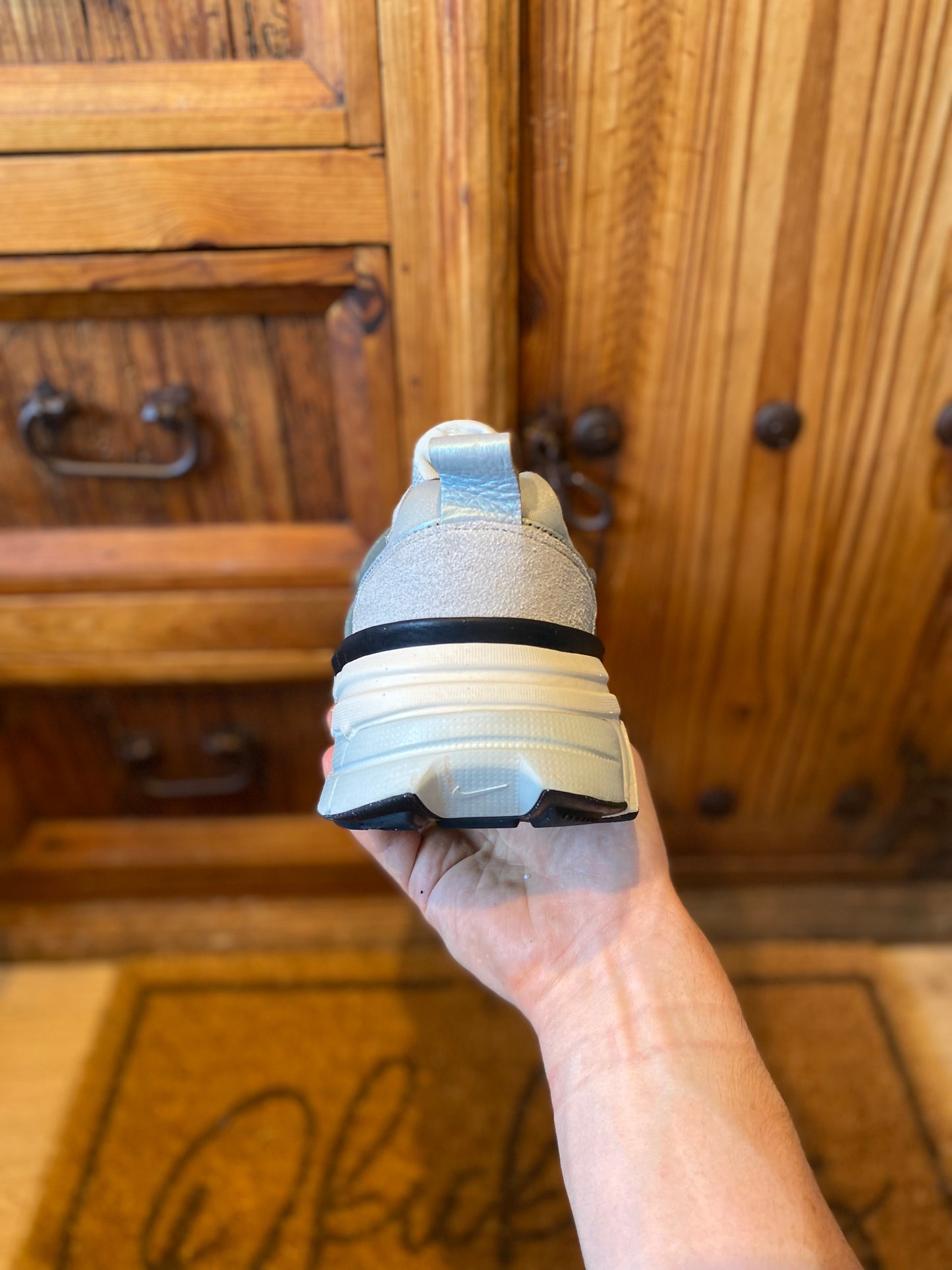 NIKE V2K RUN ‘LIGHT PUMIC BLACK CHROME’ - UK 12