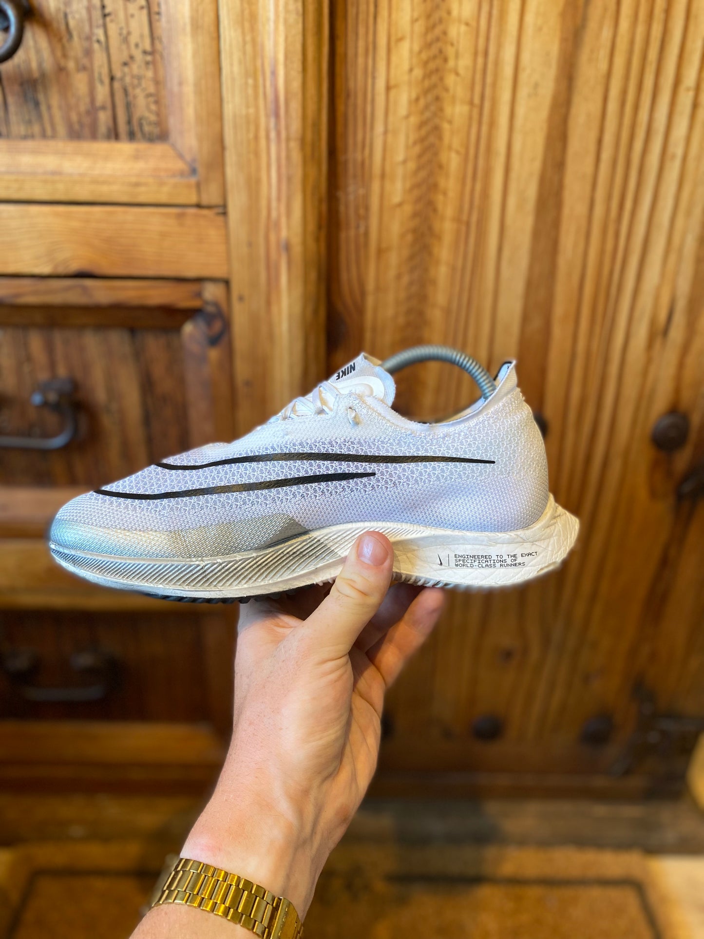 NIKE ZOOMX STREAKFLY PREMIUM ‘WHITE SILVER METALLIC’ - UK 6