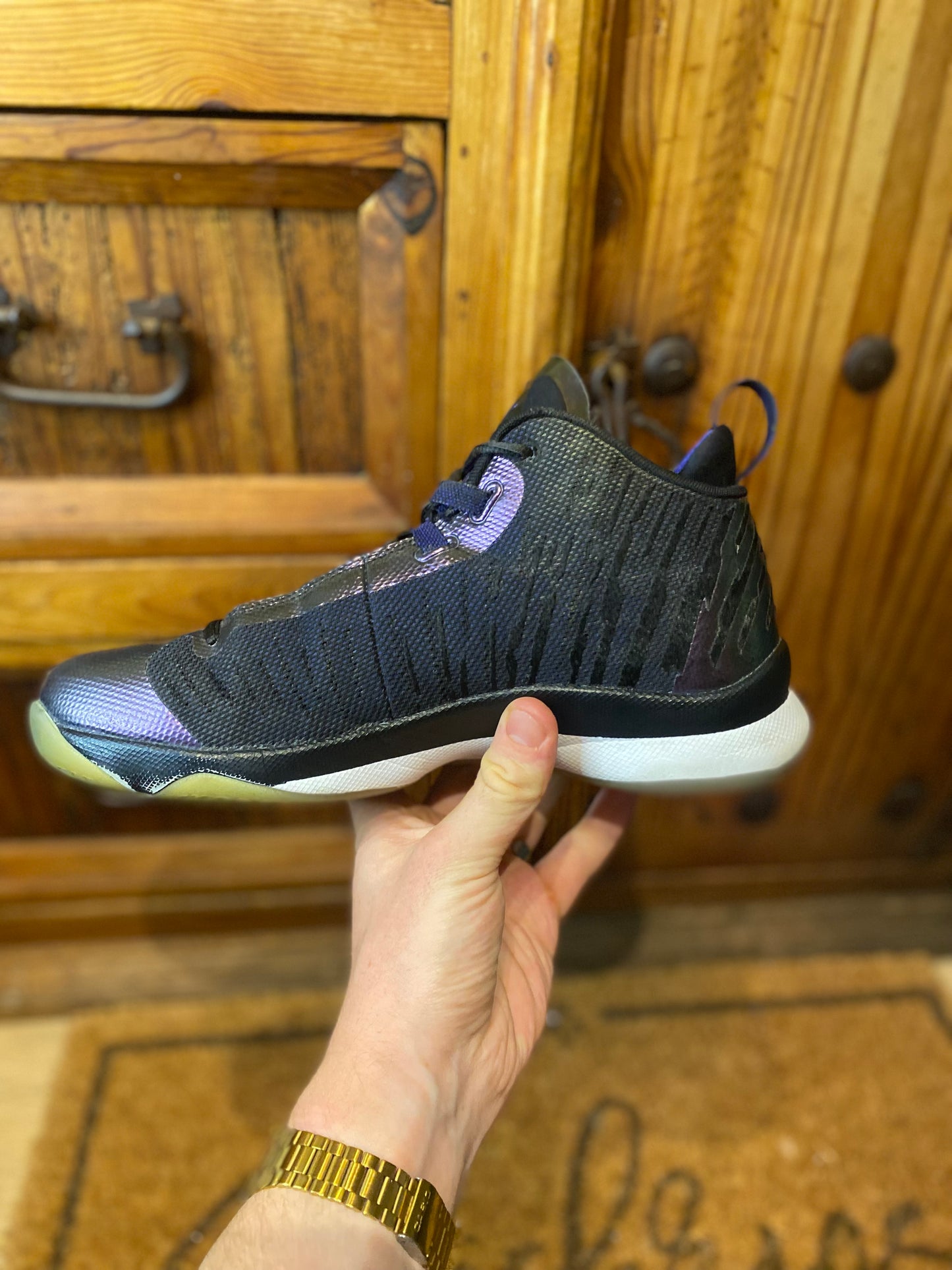 JORDAN SUPER FLY 5 ‘BLACK CONCORD WHITE’ - UK 7.5