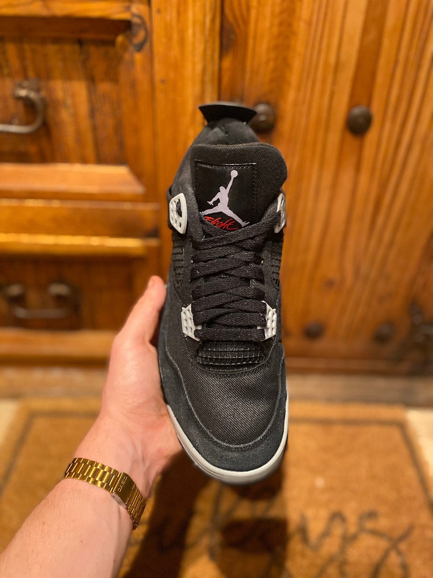 JORDAN 4 ‘BLACK CANVAS’ - UK 8