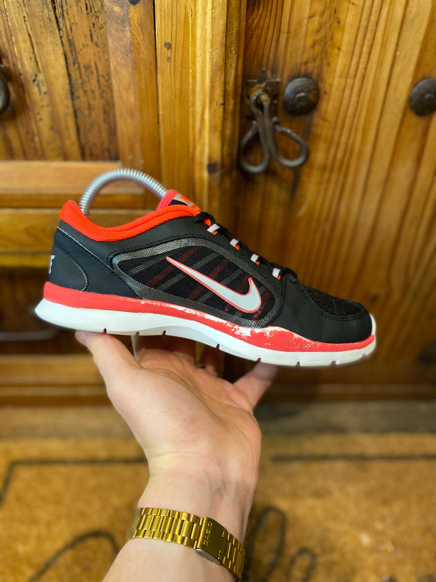 NIKE FLEX TRAINER 4 ‘BLACK PURE PLATINUM’ - UK 4