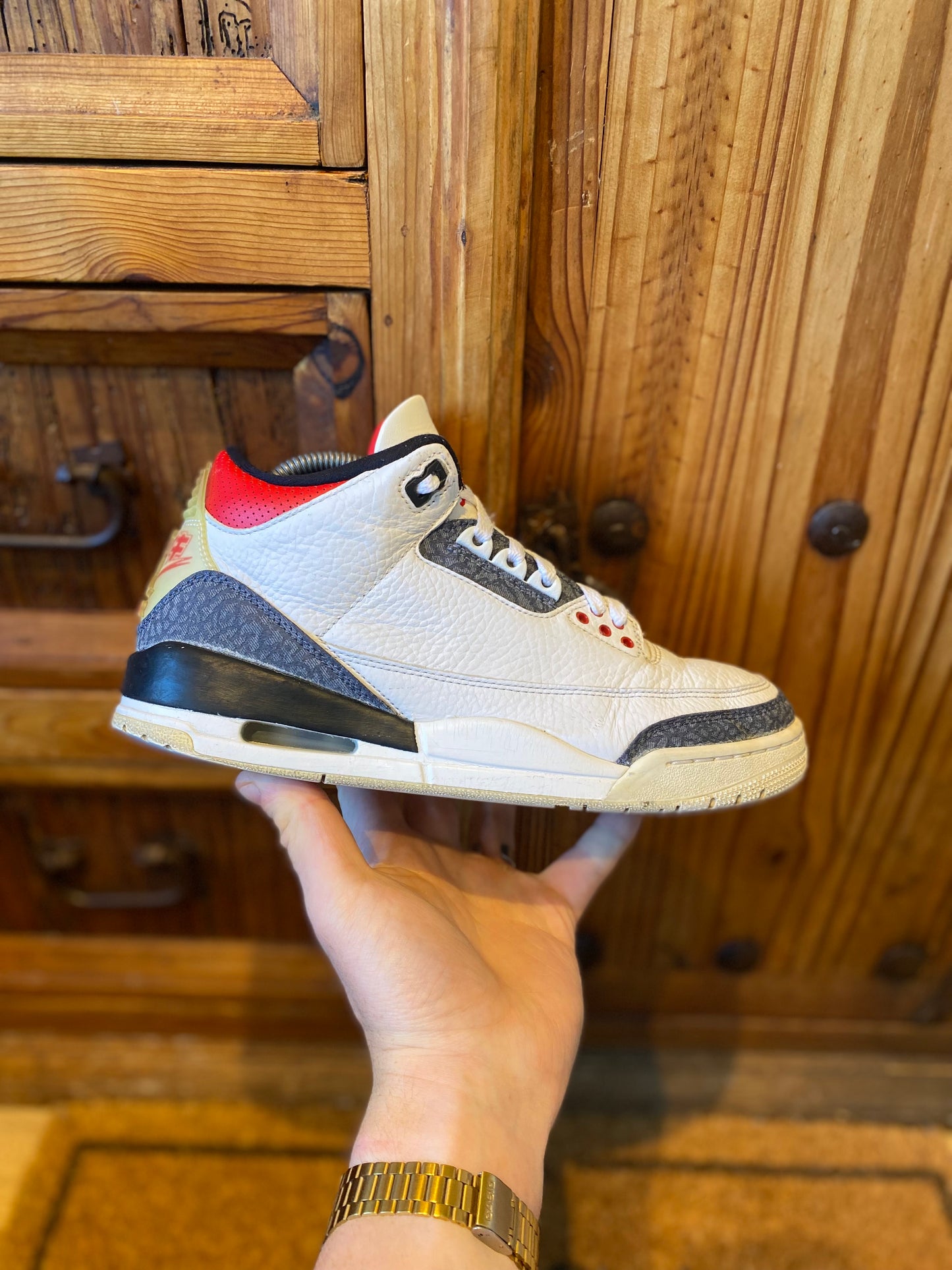 JORDAN 3 ‘SE-T CO.JP FIRE RED DENIM’ - UK 7.5