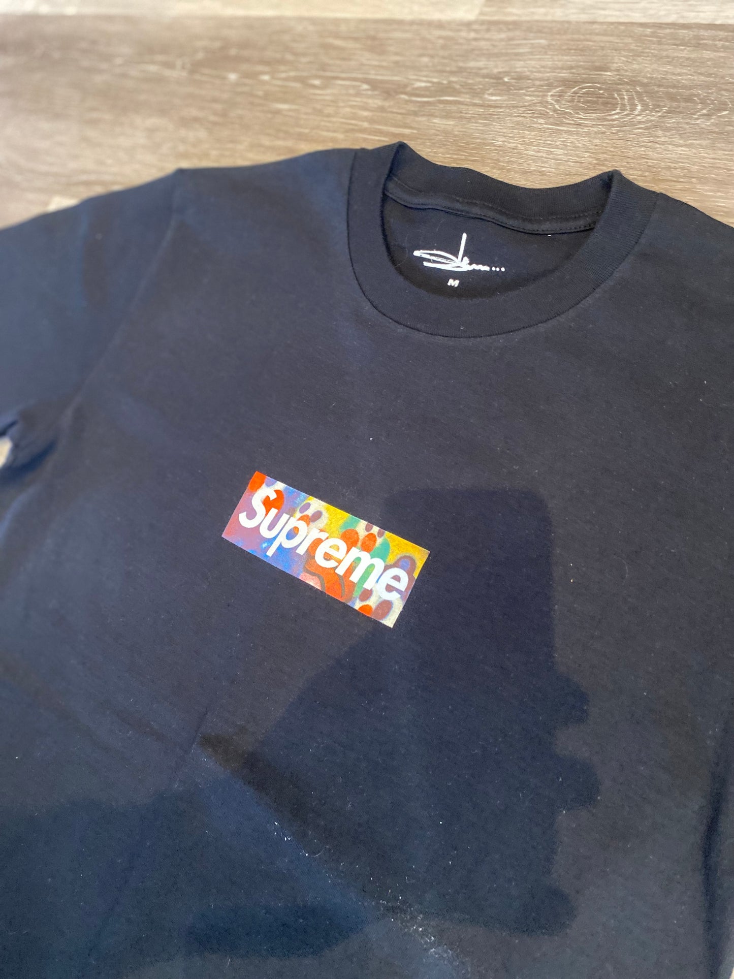 SUPREME SLAWN ‘THIS ISN’T REAL SUPREME’ BOX LOGO T-SHIRT - M