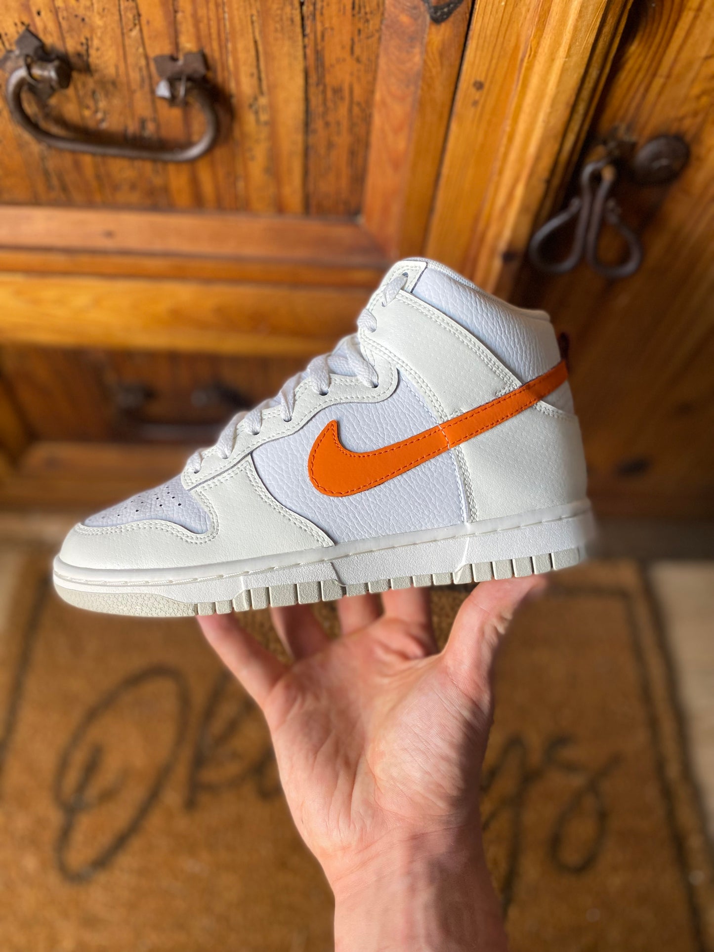 NIKE DUNK HIGH ‘WHITE MAGMA ORANGE’ - UK 4