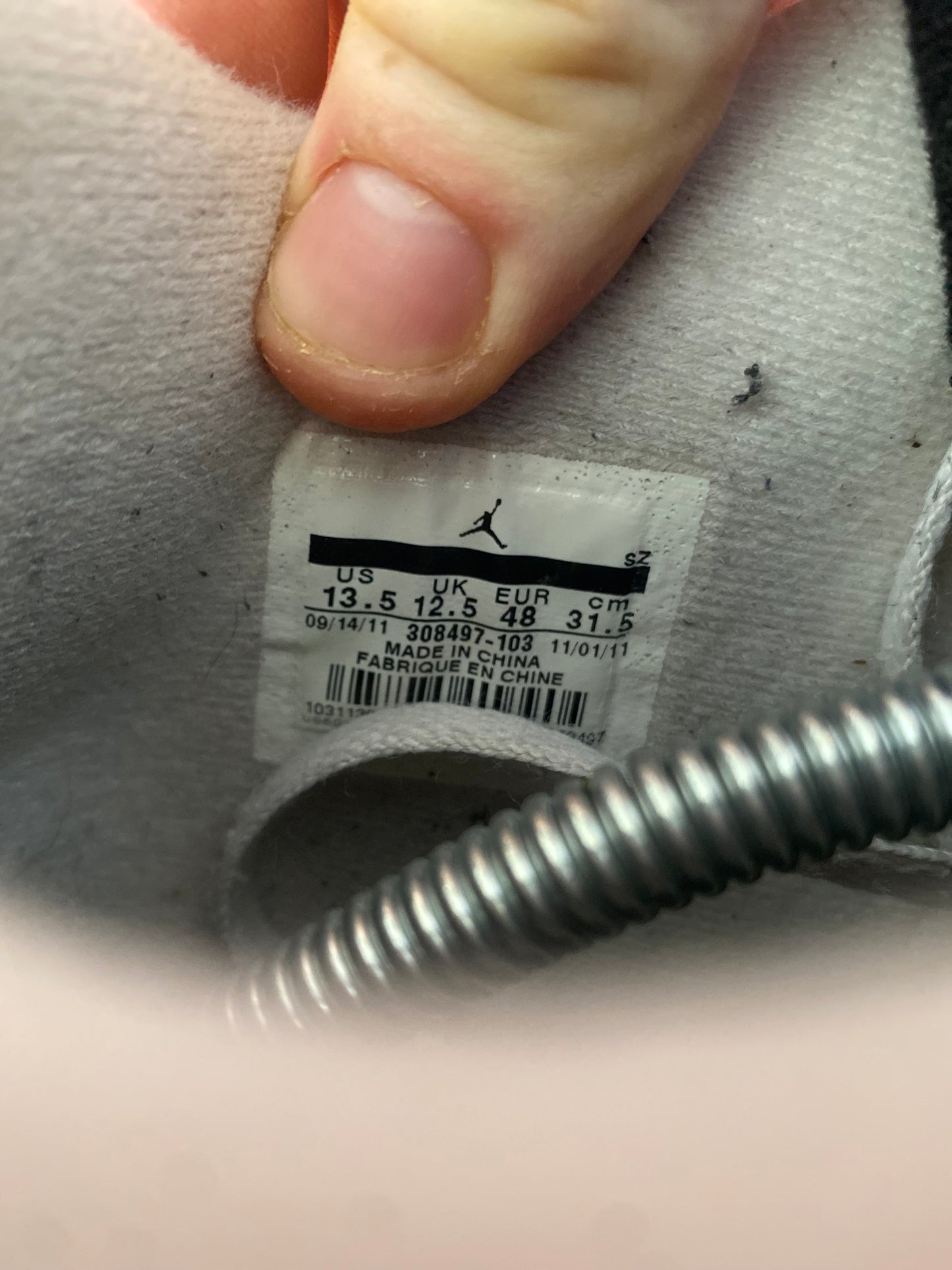 JORDAN 4 ‘WHITE CEMENT’ 2012- UK 12.5