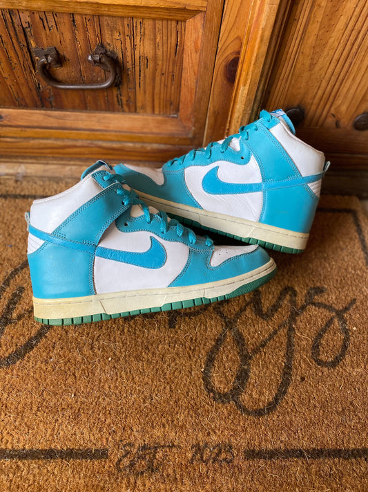 NIKE DUNK HIGH ‘MINERAL BLUE’ 2011 - UK 8