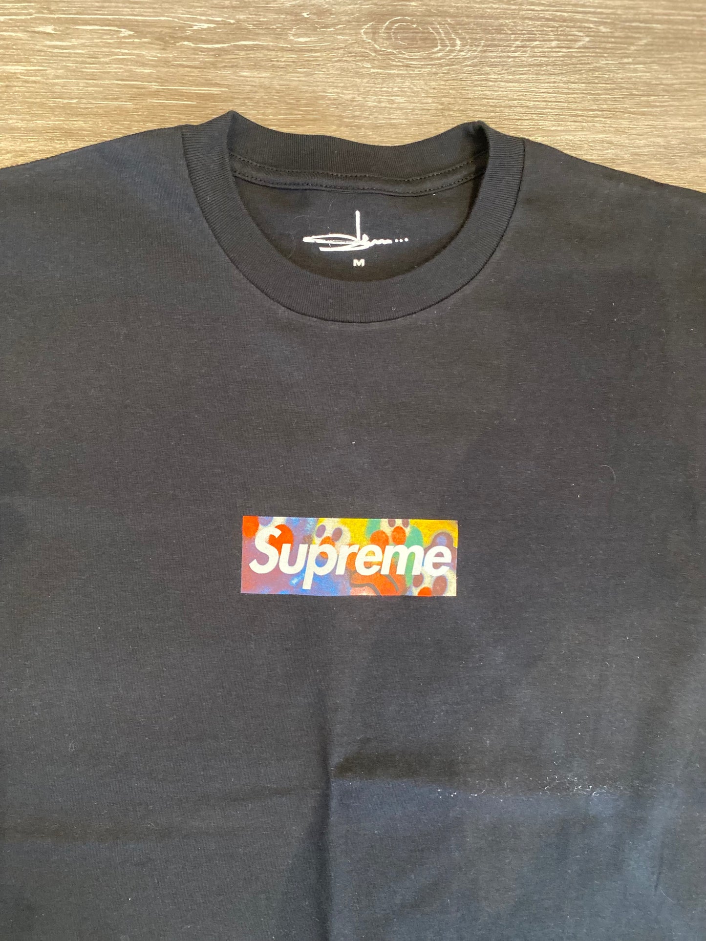 SUPREME SLAWN ‘THIS ISN’T REAL SUPREME’ BOX LOGO T-SHIRT - M