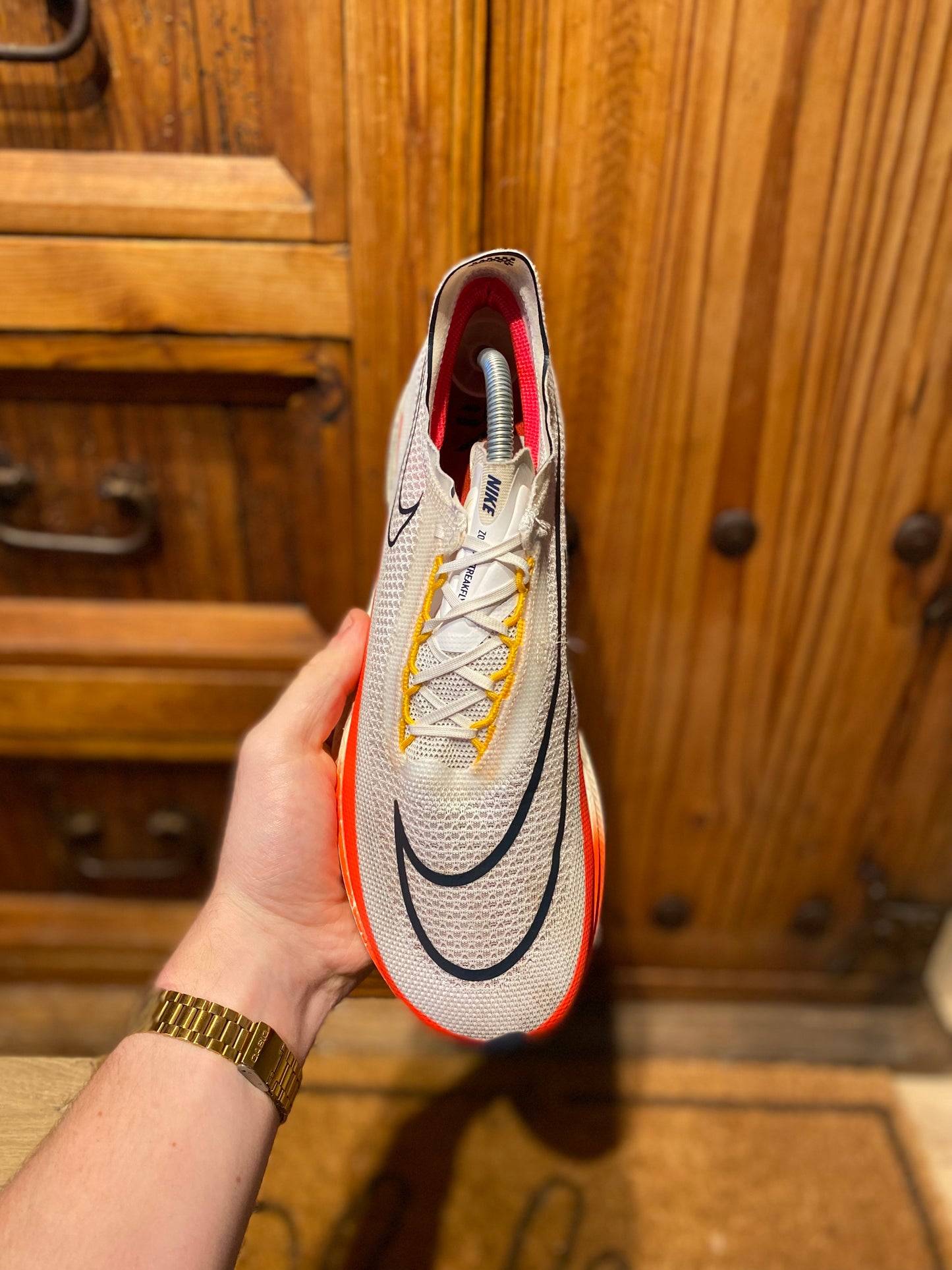 NIKE ZOOMX STREAKFLY ‘WHITE BRIGHT CRIMSON’ - UK 8.5