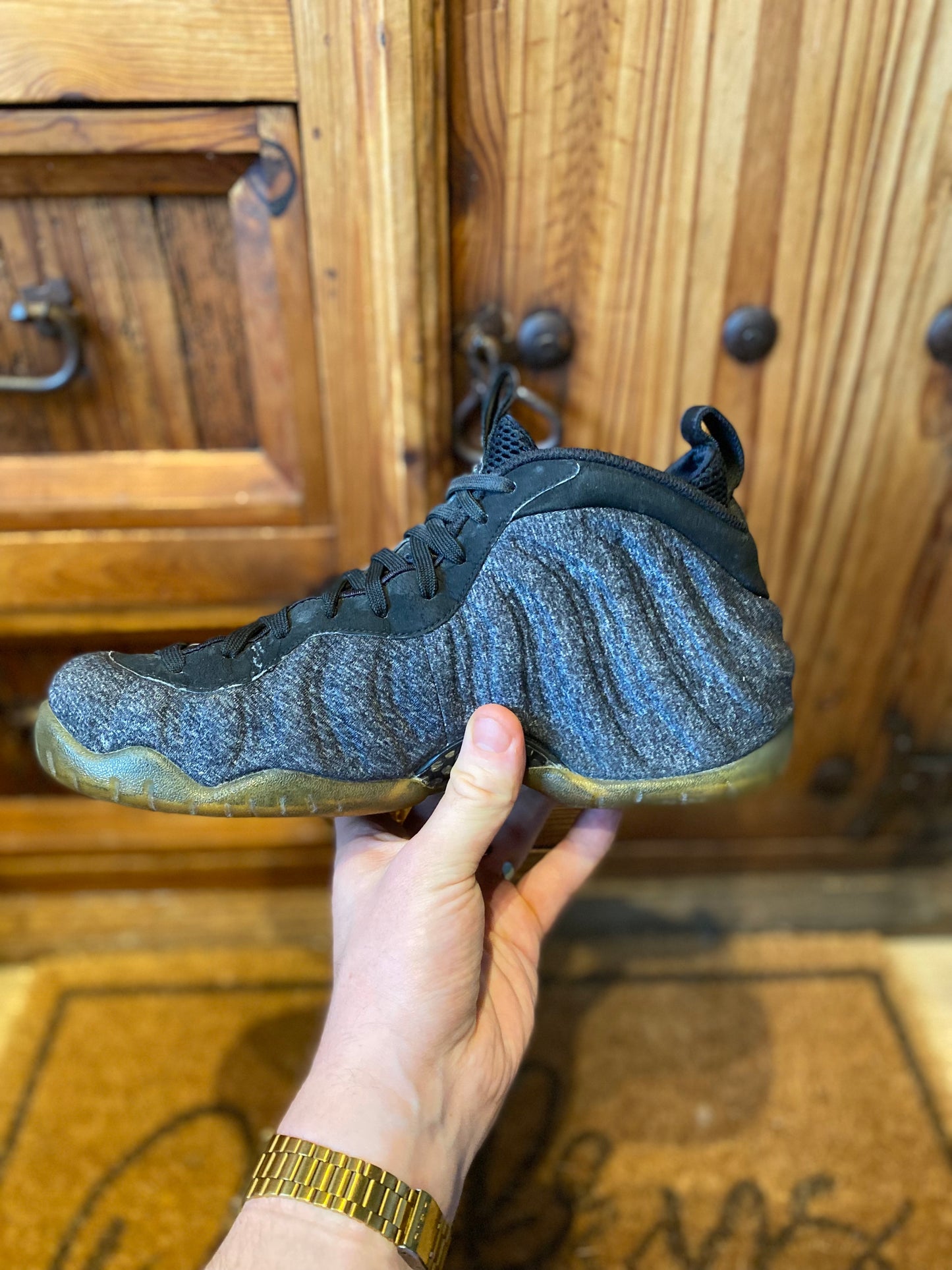 NIKE AIR FOAMPOSITE PRO ‘WOOL FLEECE’ - UK 8