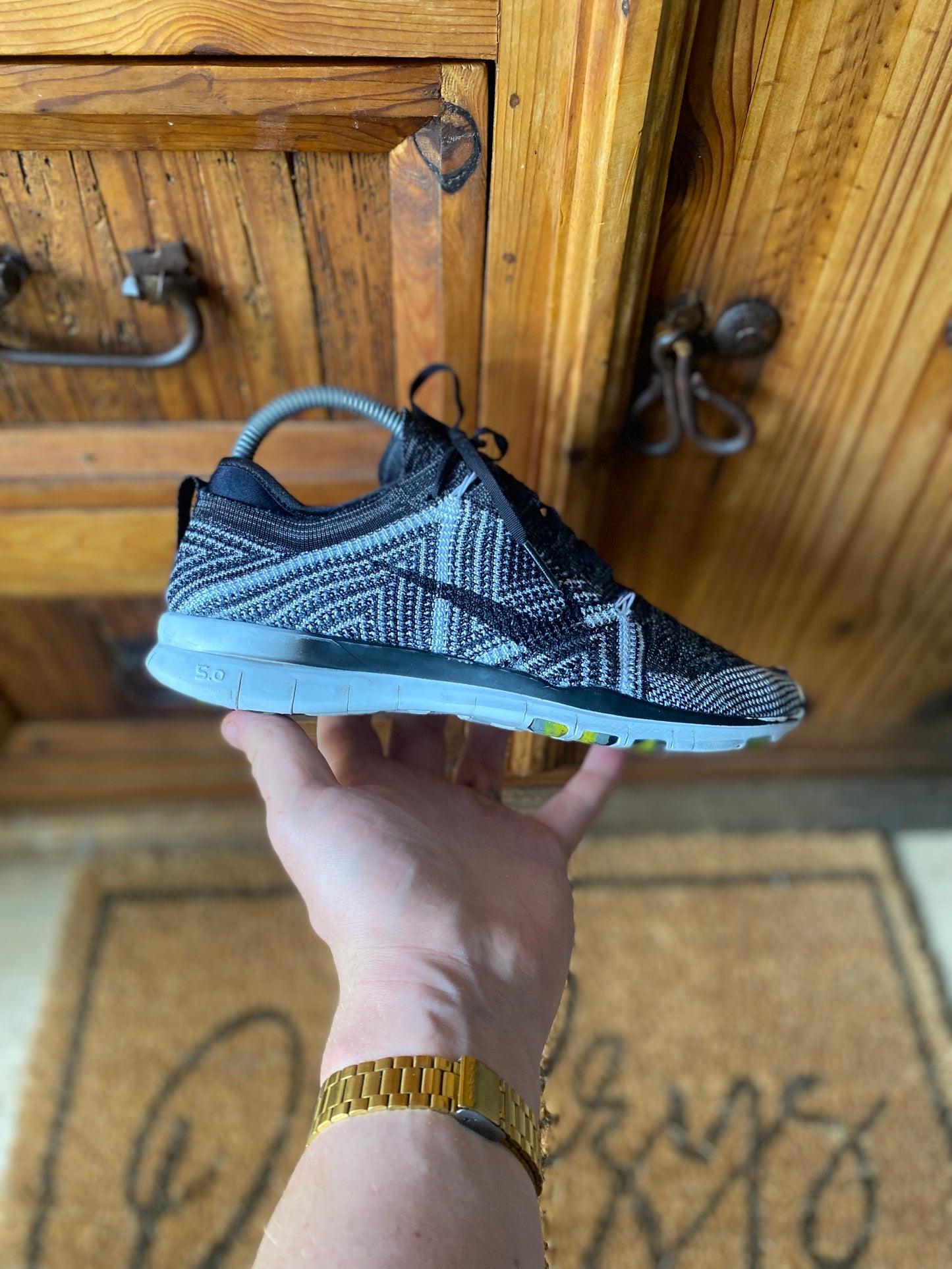 NIKE FREE TR 5 FLYKNIT ‘OREO’ - UK 4
