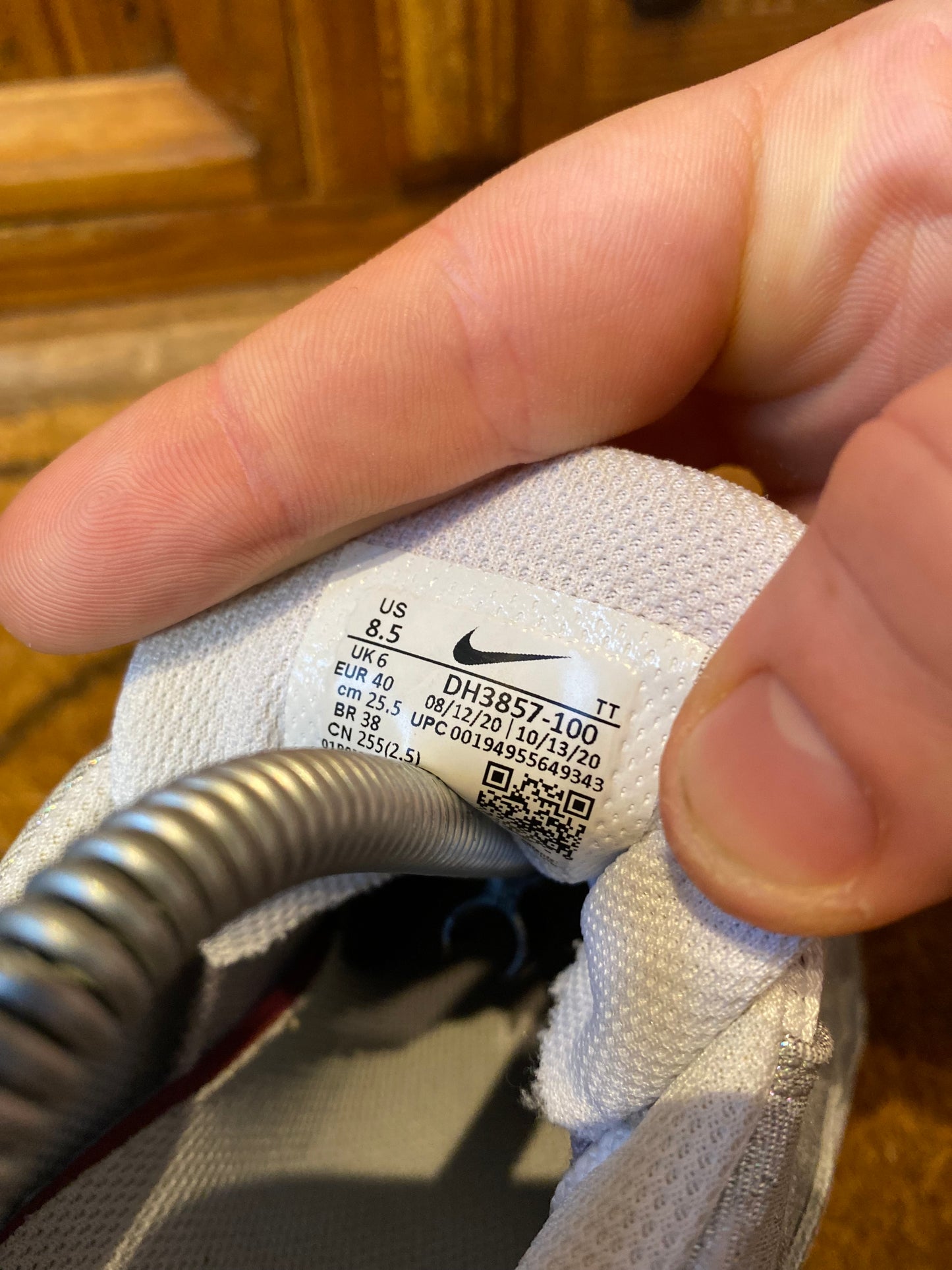 NIKE AIR MAX 95 ‘WHITE METALLIC SILVER’ - UK 6