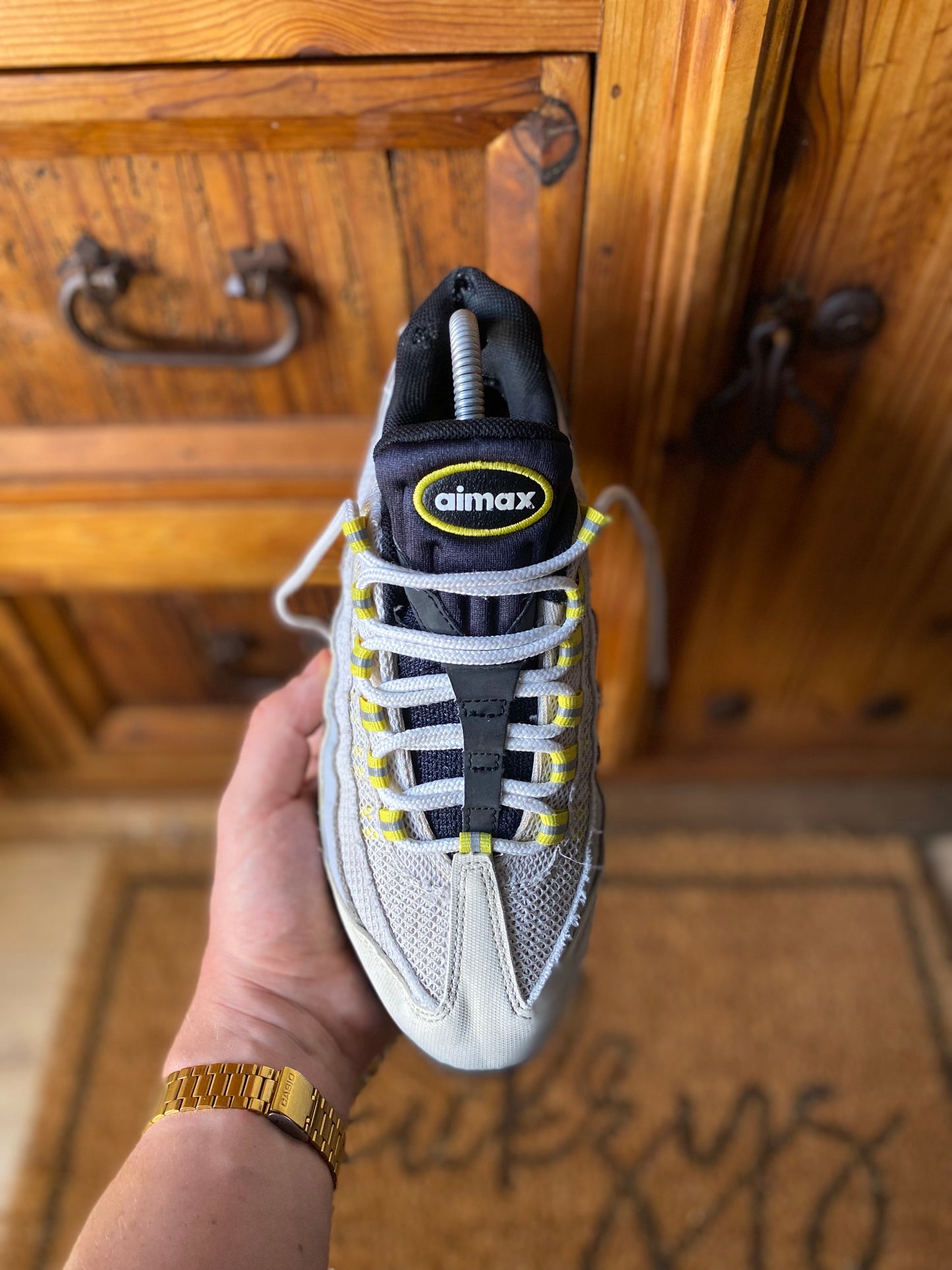 NIKE AIR MAX 95 ‘WOLF GREY TOUR YELLOW’ - UK 6.5
