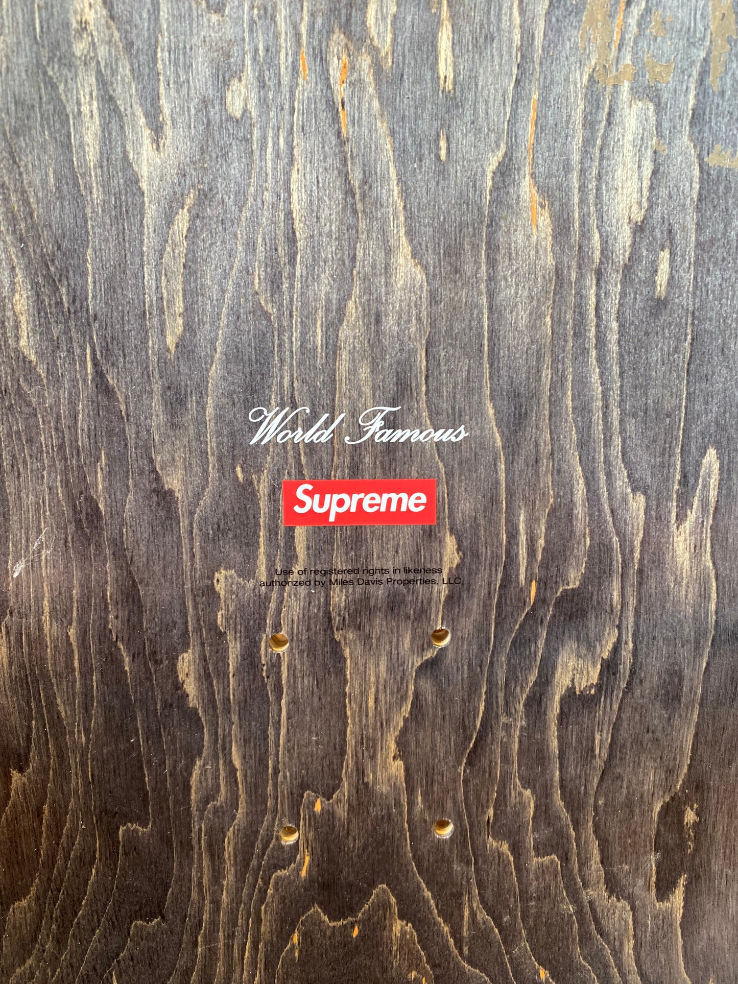 SUPREME MILES DAVIS SKATEBOARD DECK