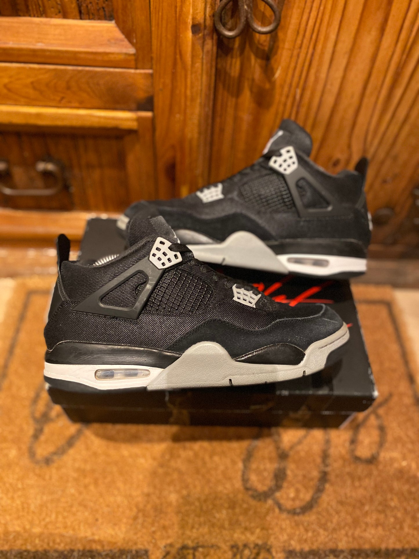 JORDAN 4 ‘BLACK CANVAS’ - UK 8