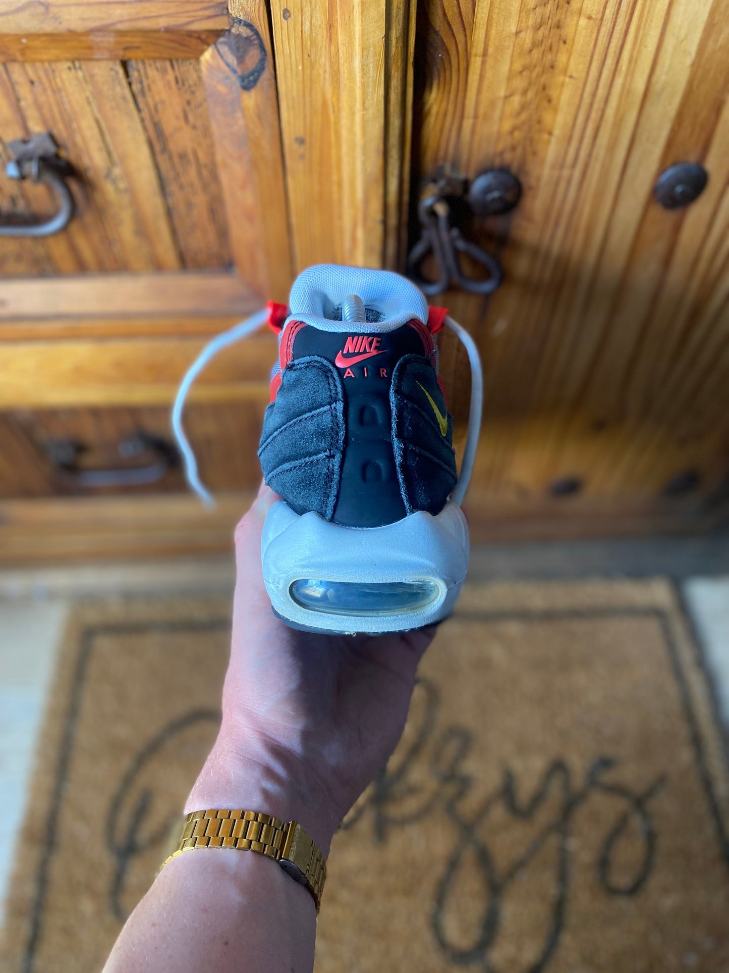 NIKE AIR MAX 95 ‘BLACK CRIMSON YELLOW’ - UK 8