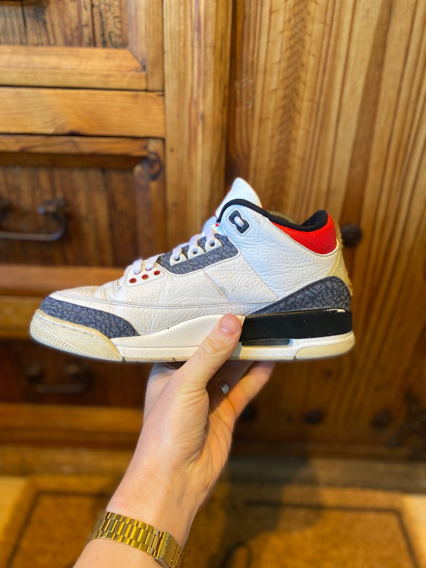 JORDAN 3 ‘SE-T CO.JP FIRE RED DENIM’ - UK 7.5