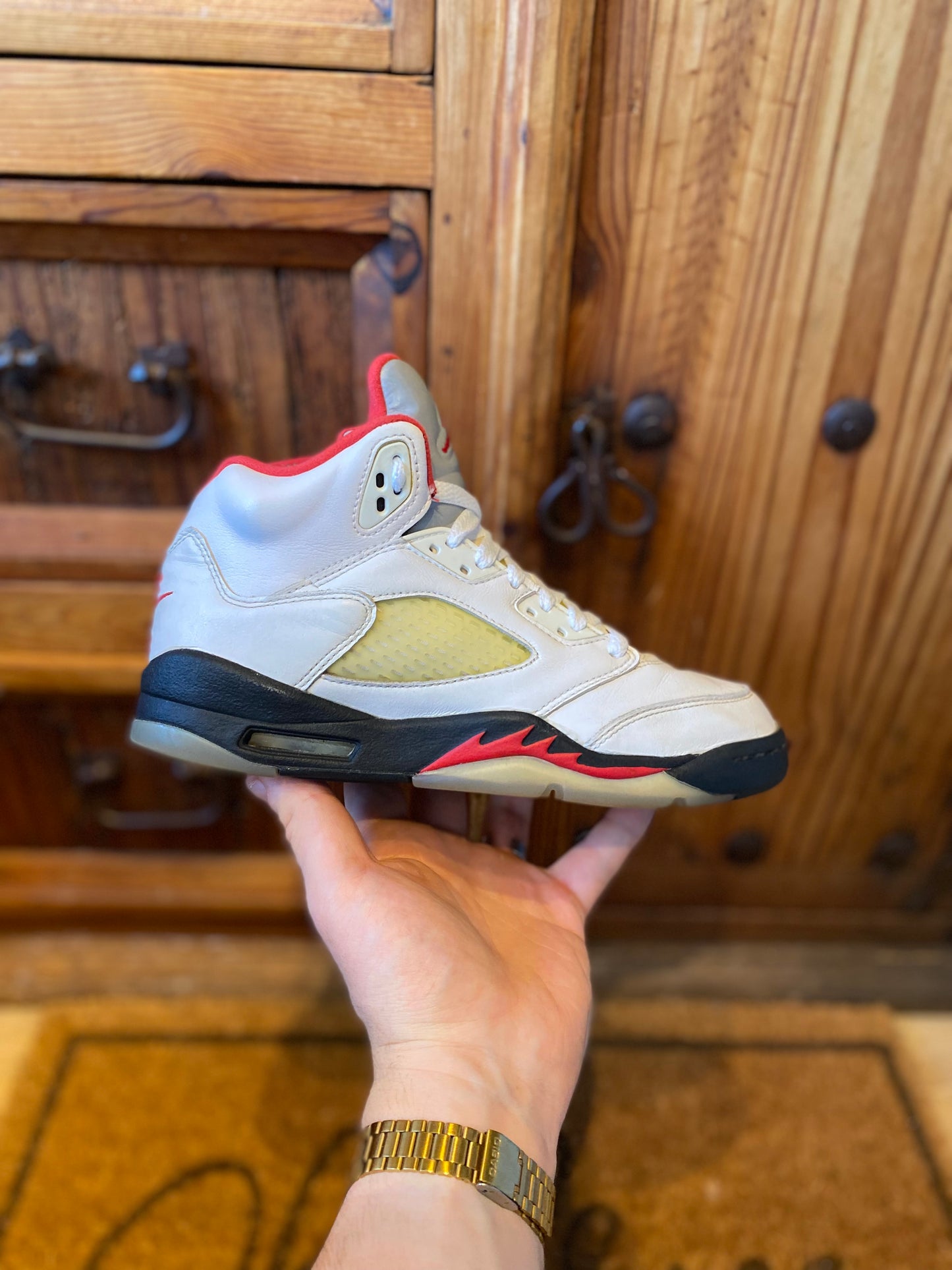JORDAN 5 ‘FIRE RED SILVER TONGUE’ - UK 5.5