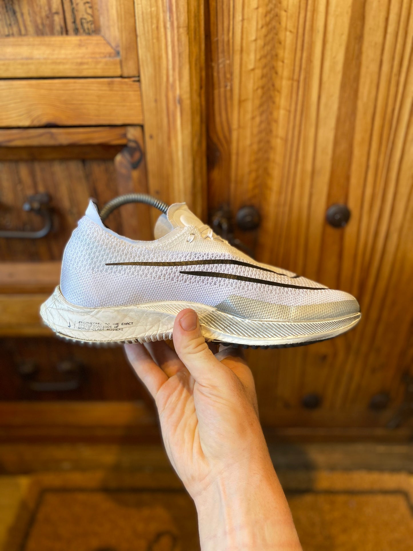 NIKE ZOOMX STREAKFLY PREMIUM ‘WHITE SILVER METALLIC’ - UK 6