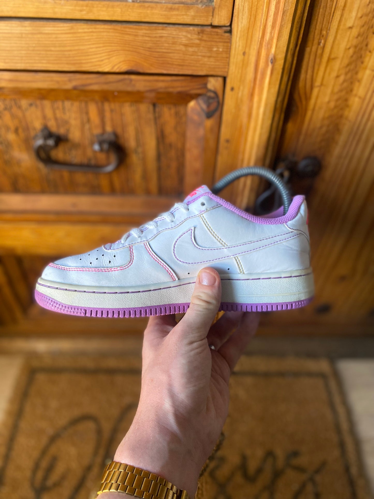 NIKE AIR FORCE 1 ‘CONTRAST STITCH FUCHSIA GLOW’ - UK 5