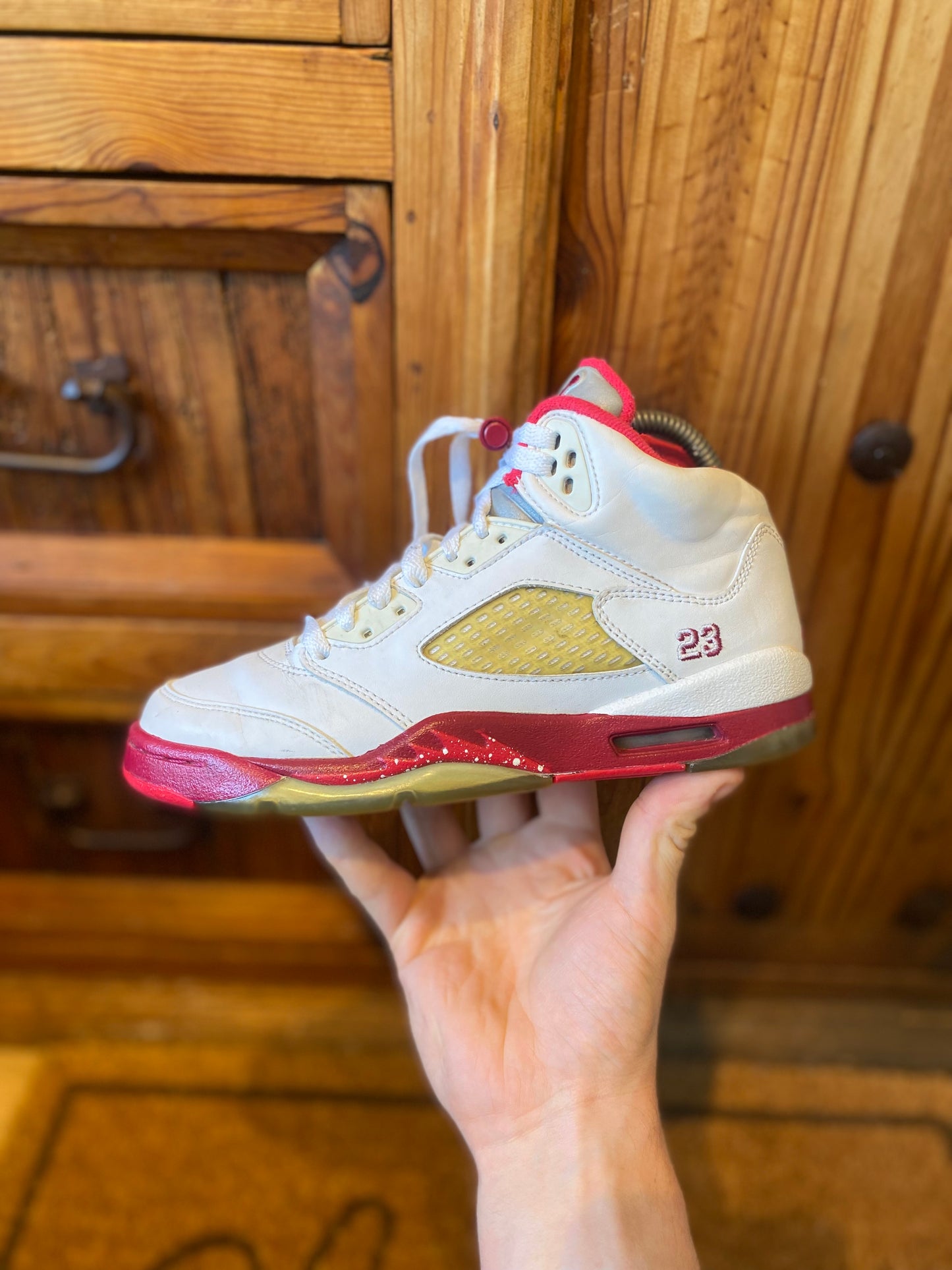 JORDAN 5 ‘WHITE SCARLET FIRE’ - UK 4
