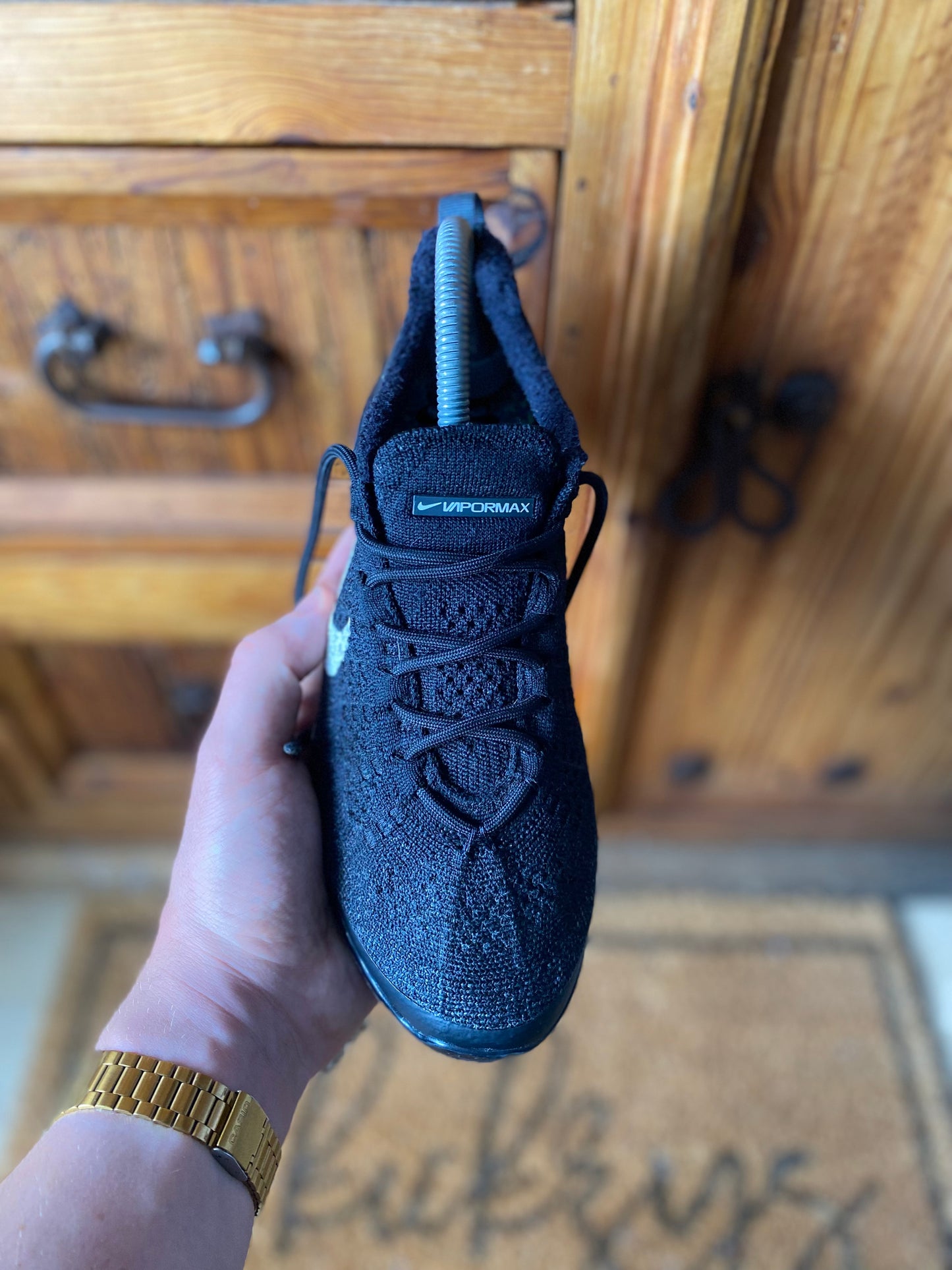 NIKE VAPORMAX FLYKNIT ‘BLACK SAIL ANTHRACITE’ - UK 5
