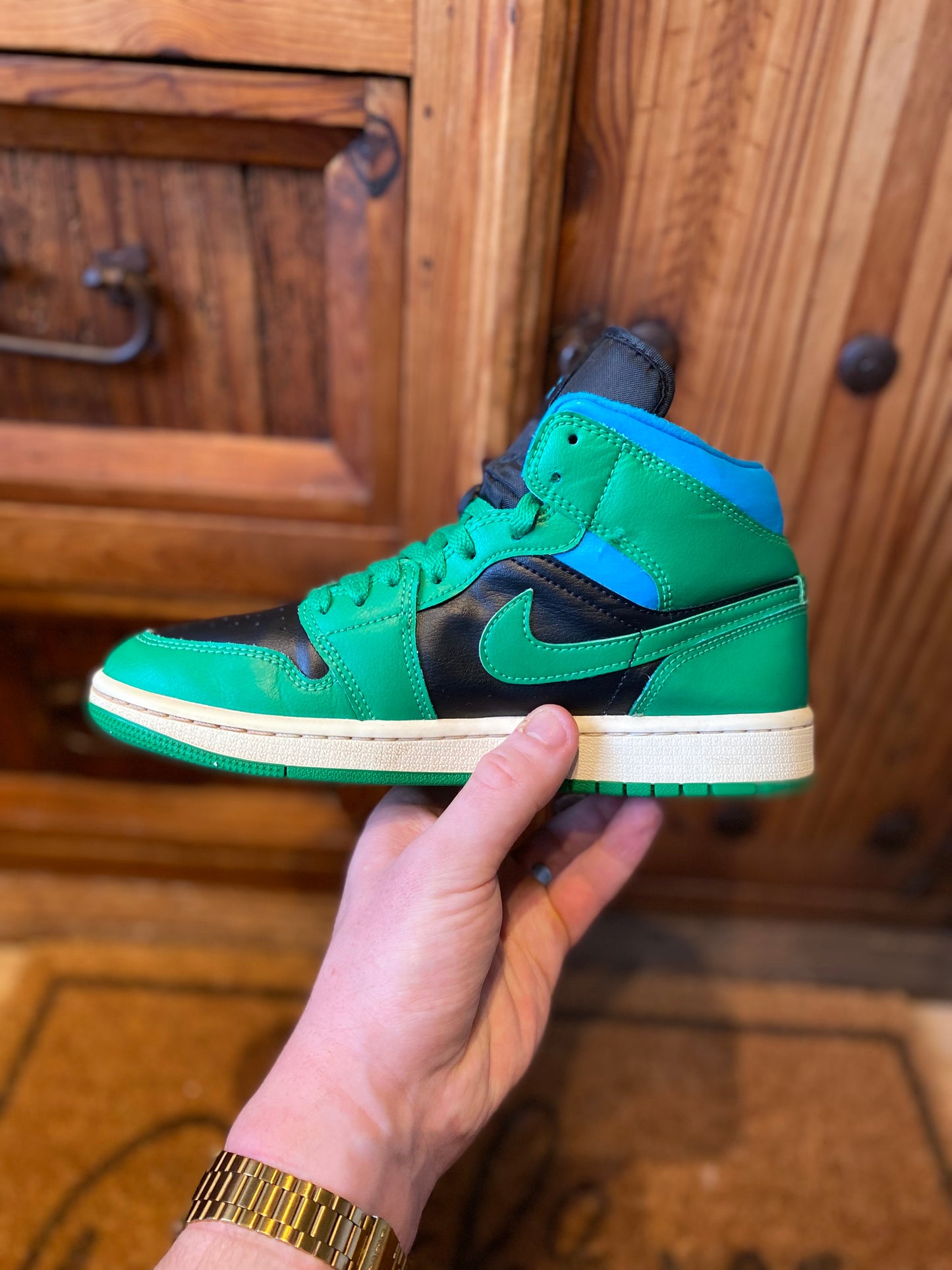 JORDAN 1 MID ‘LUCKY GREEN AQUATONE’ - UK 5