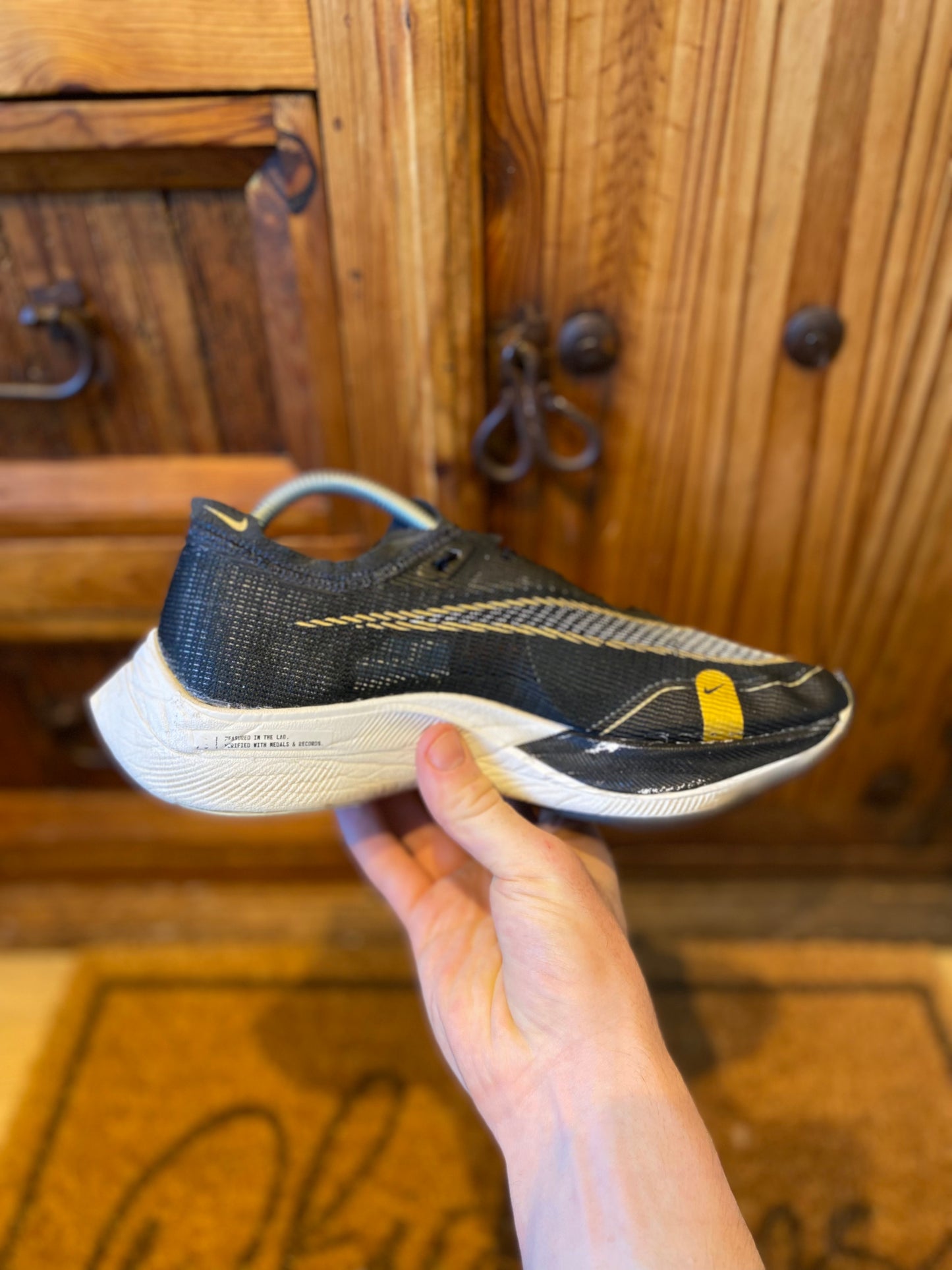 NIKE ZOOMX VAPORFLY NEXT% 2 ‘BLACK METALLIC GOLD COIN’ - UK 6.5