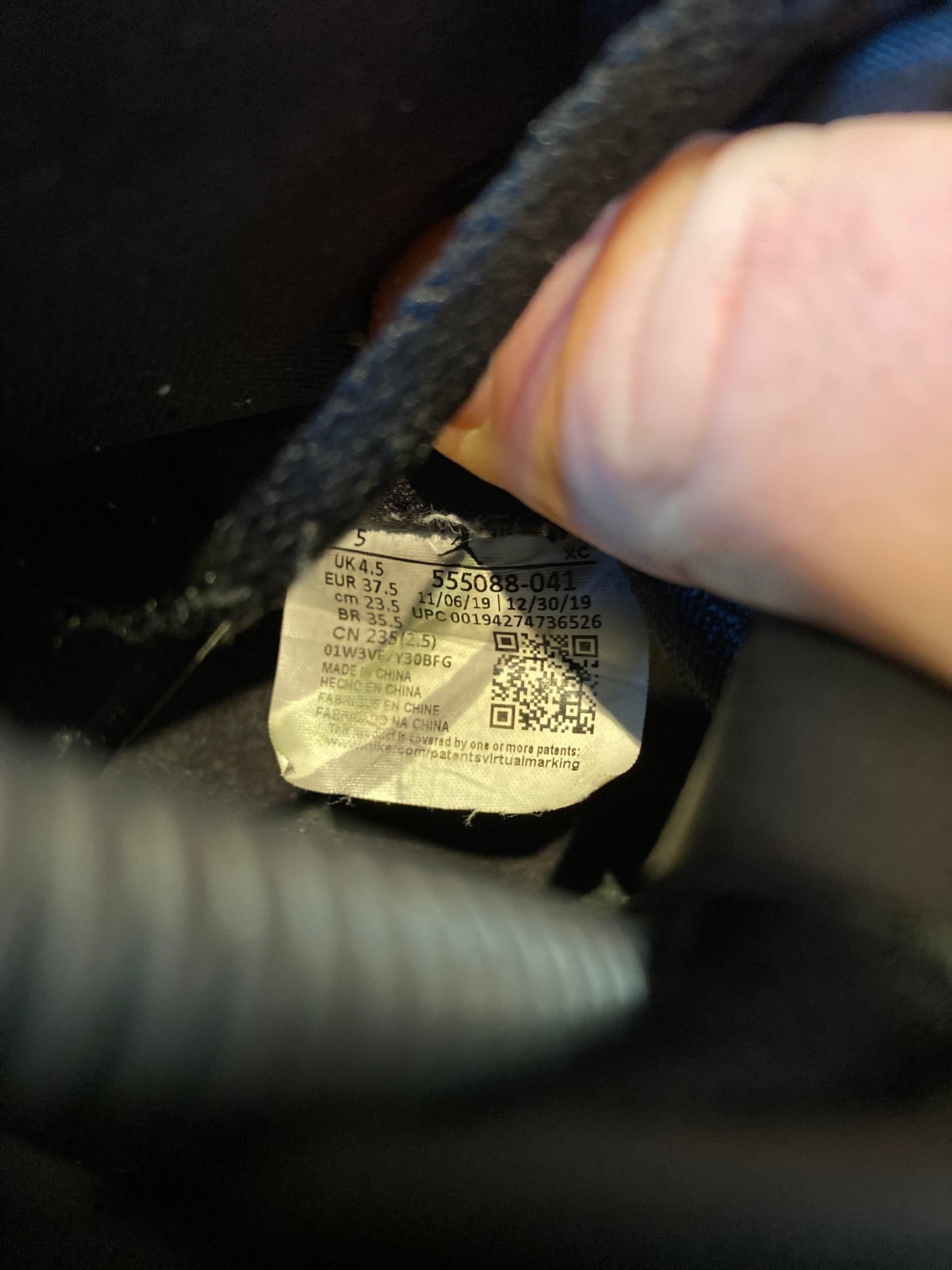 JORDAN 1 HIGH ‘ROYAL TOE’ - UK 4.5