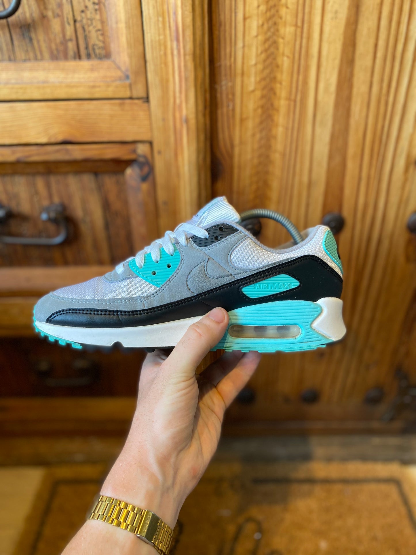 NIKE AIR MAX 90 RECRAFT HYPER TURQUOISE’ - UK 7.5