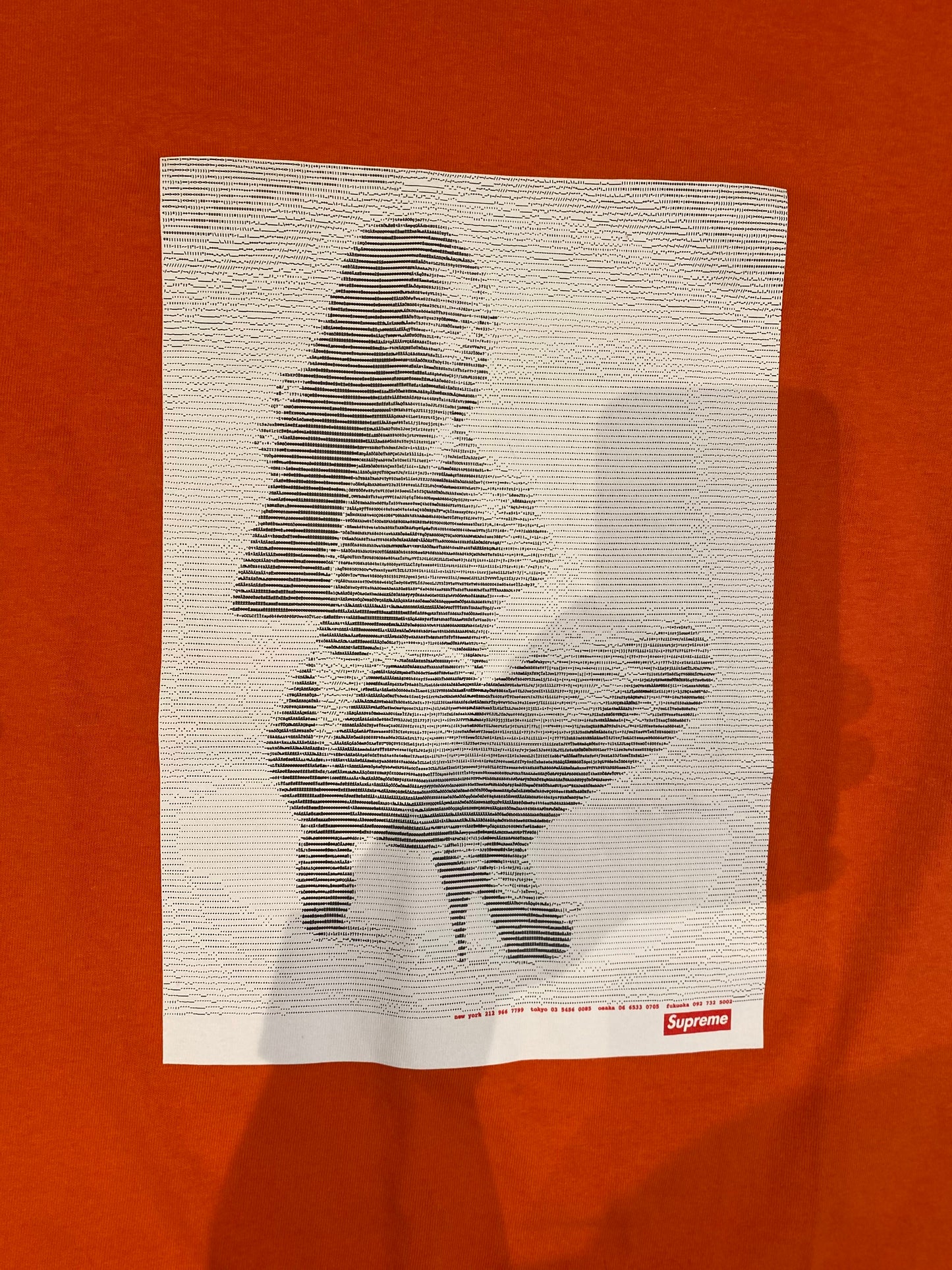 SUPREME ORANGE DIGI T-SHIRT - SS17 - M