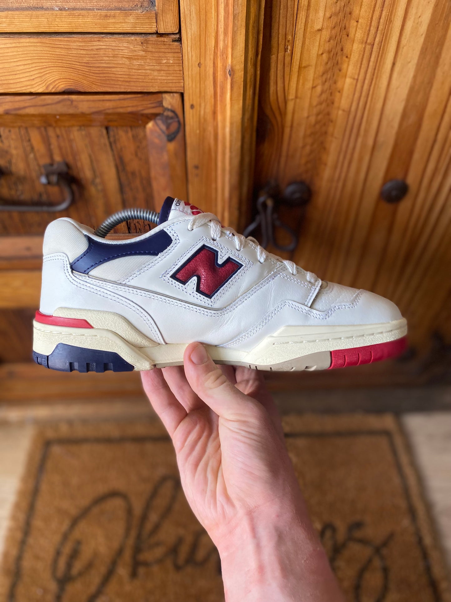 NEW BALANCE 550 AIMÉ LEON DORE ‘WHITE NAVY RED’ - UK 8.5