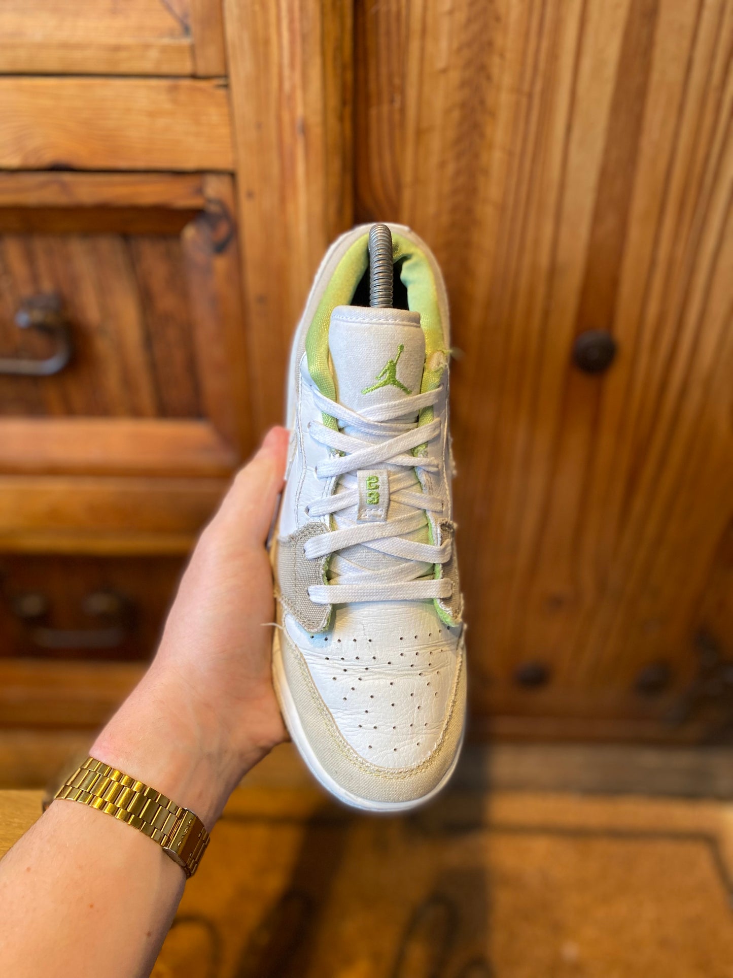 JORDAN 1 LOW ‘PASTEL GRIND VIVID GREEN’ - UK 5.5