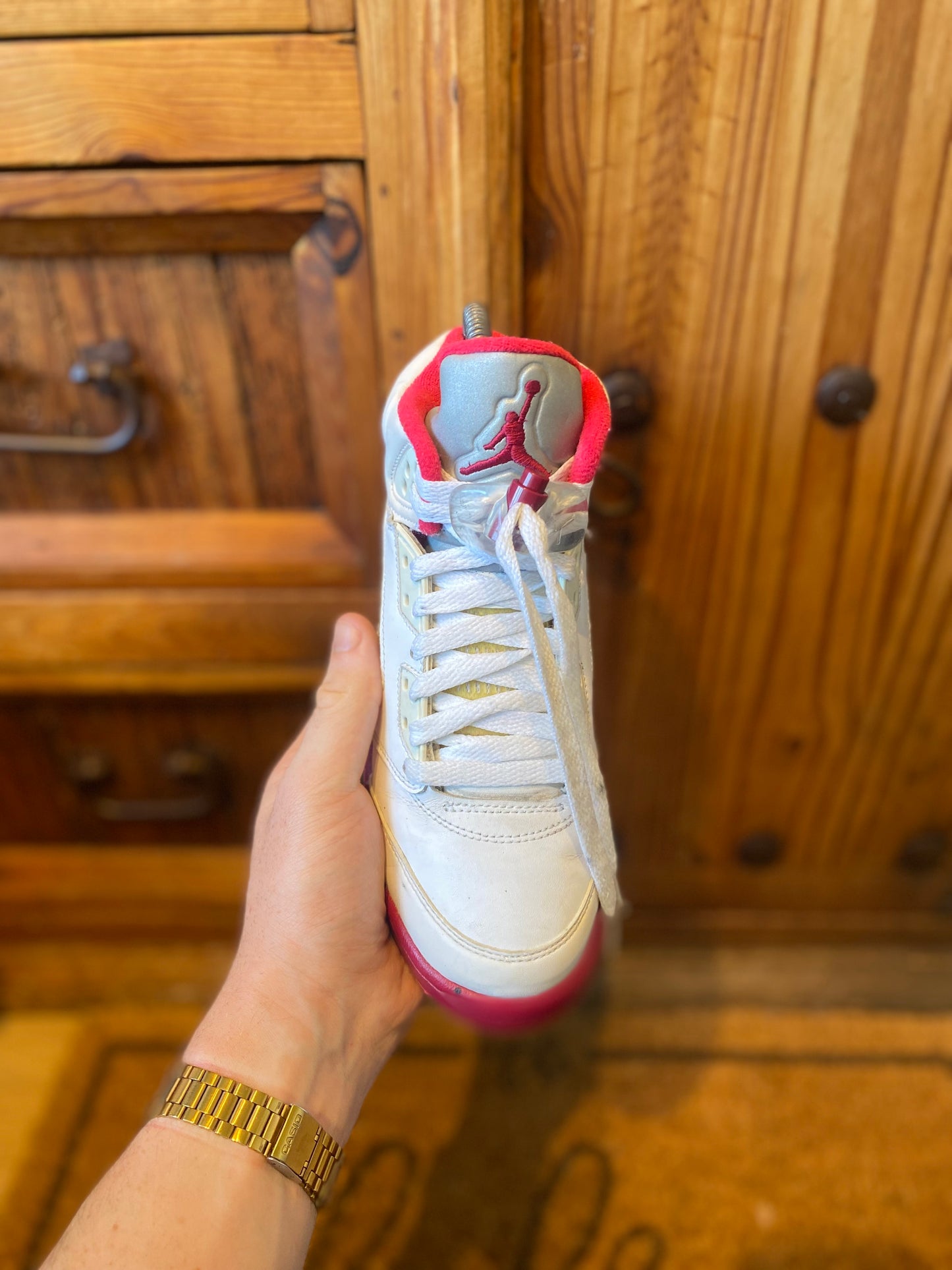 JORDAN 5 ‘WHITE SCARLET FIRE’ - UK 4