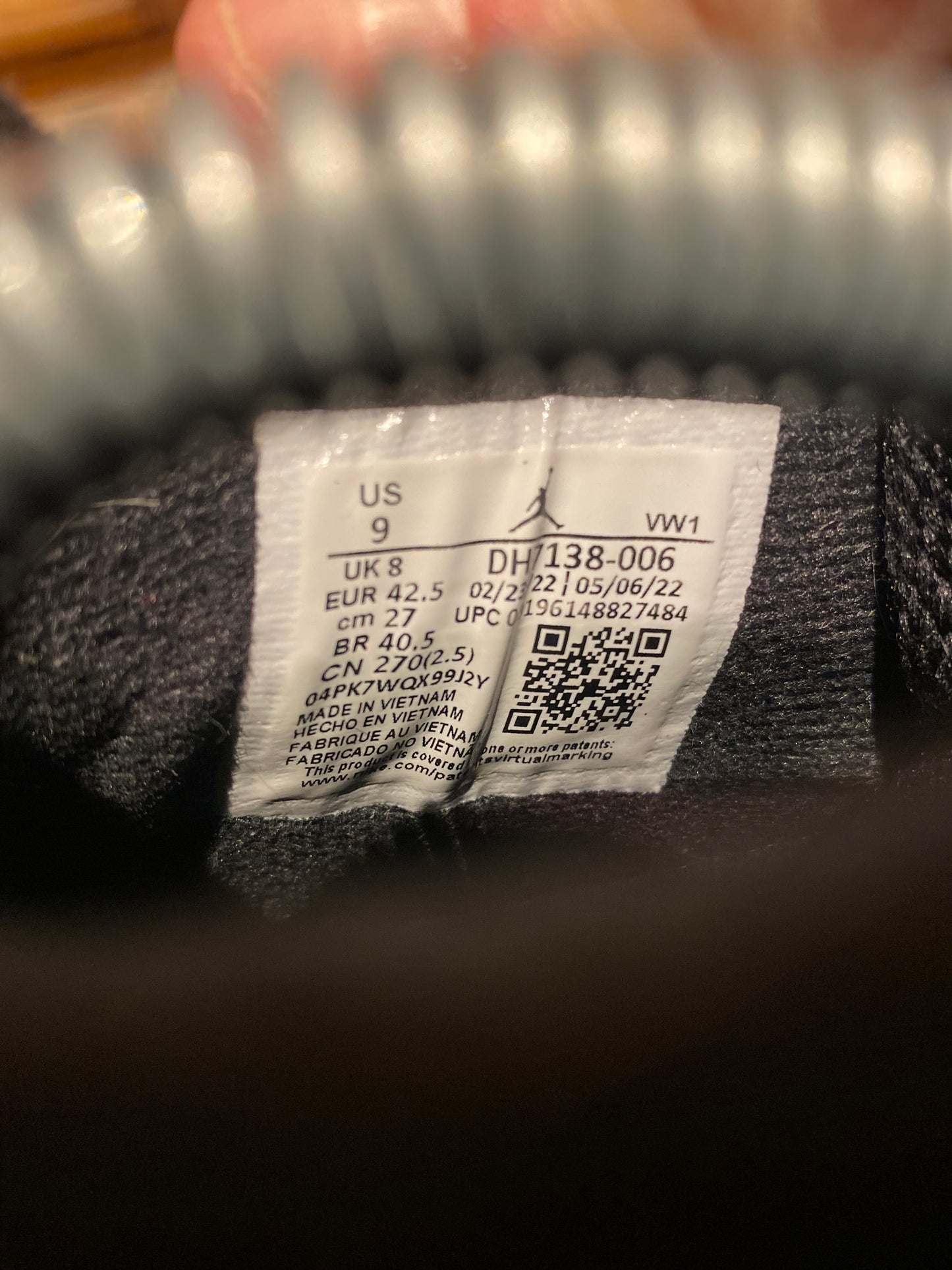 JORDAN 4 ‘BLACK CANVAS’ - UK 8