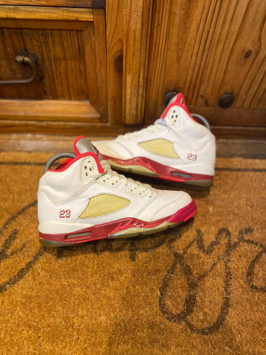 JORDAN 5 ‘WHITE SCARLET FIRE’ - UK 3.5