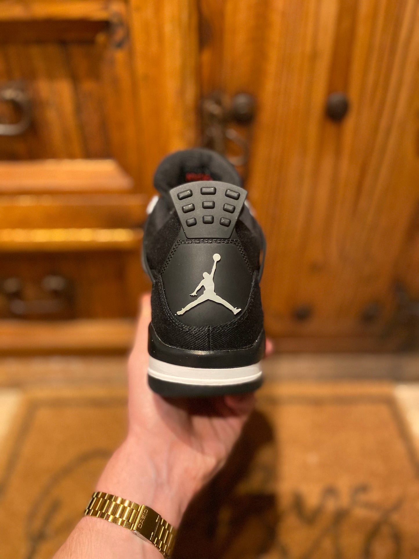 JORDAN 4 ‘BLACK CANVAS’ - UK 8